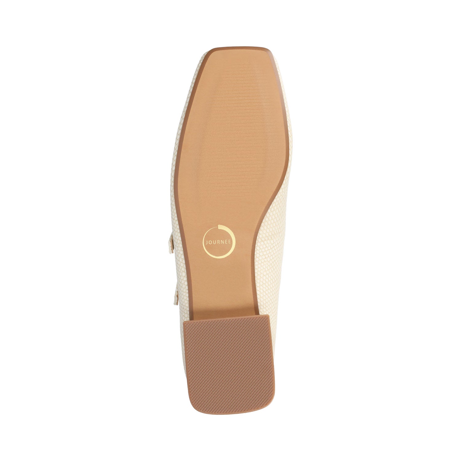 GREDAH MARY JANE DRESS FLATS IN WIDE - Bone Lizard