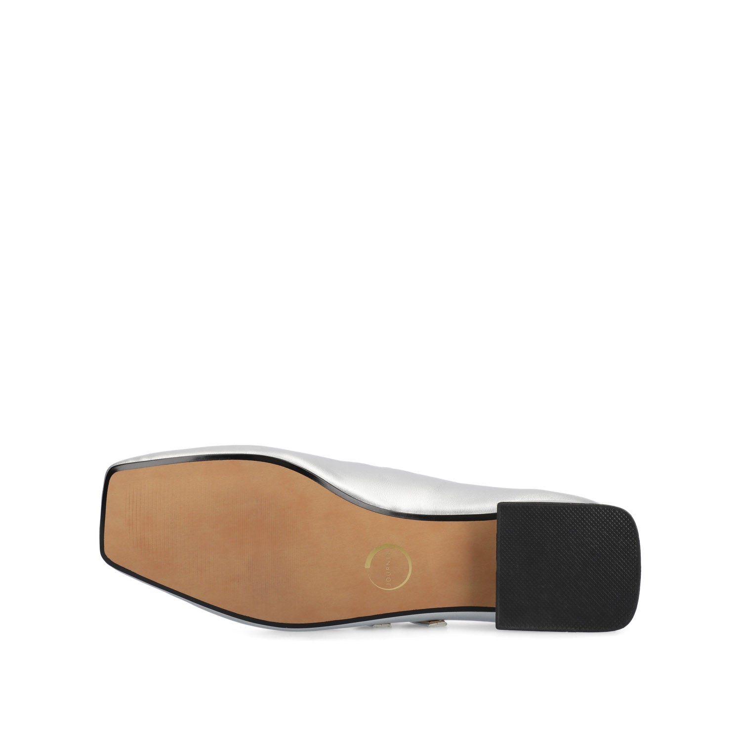 GREDAH MARY JANE FLATS IN VEGAN LEATHER - Silver PU