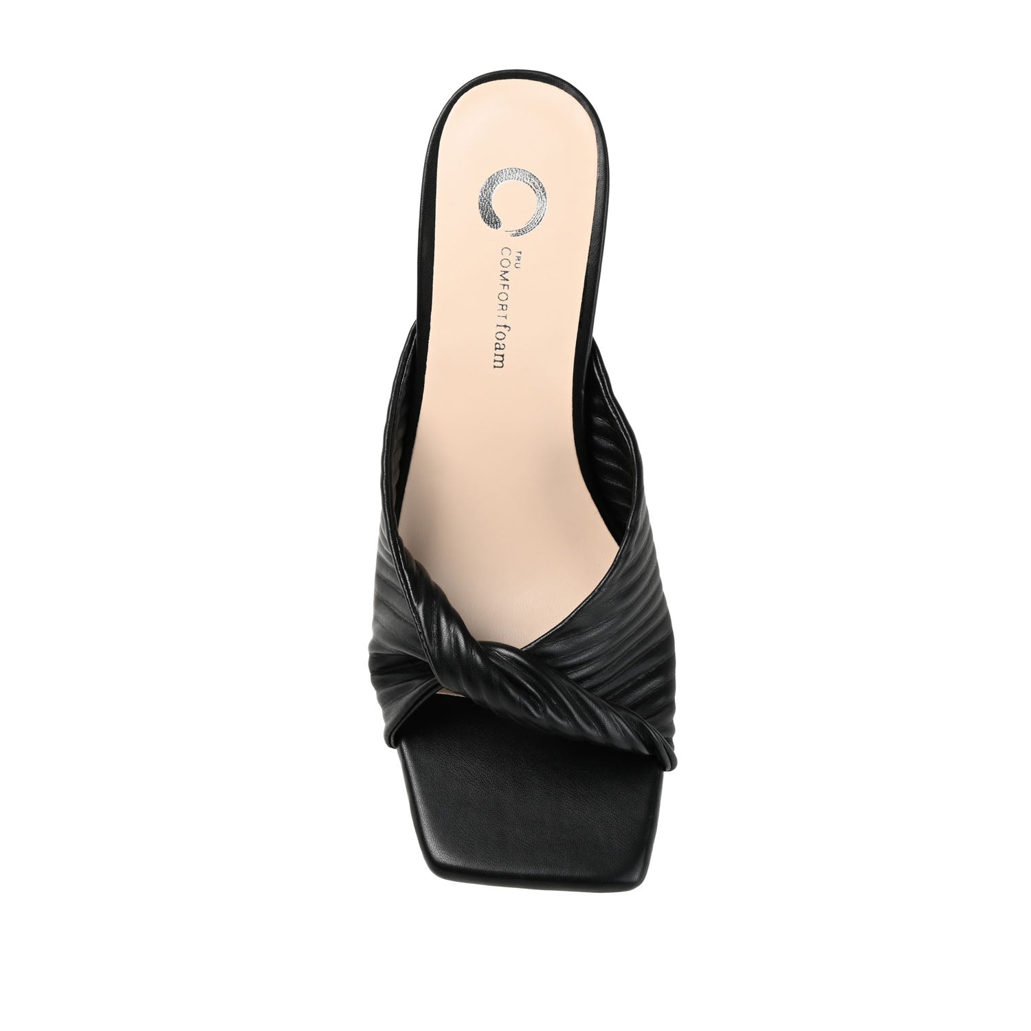 GREER MULE HEELS IN VEGAN LEATHER