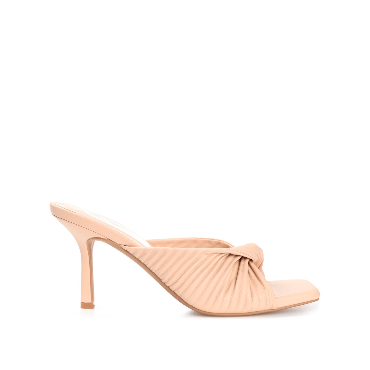 GREER MULE HEELS IN VEGAN LEATHER