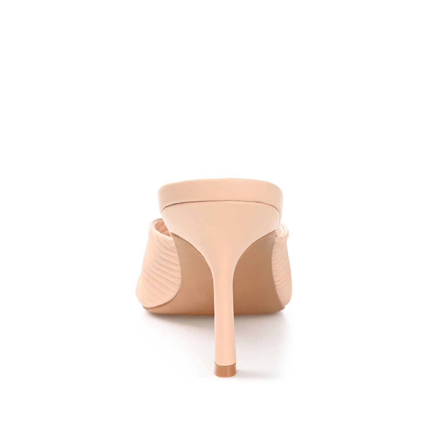 GREER MULE HEELS IN VEGAN LEATHER - Nude