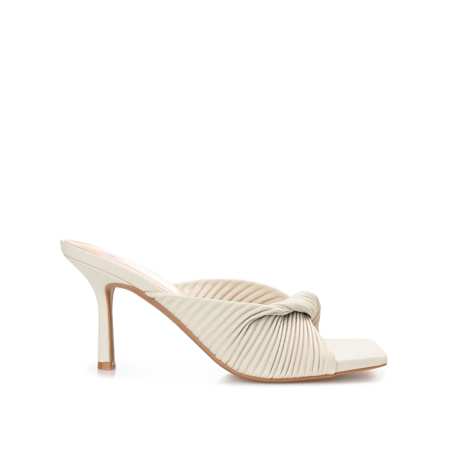 GREER MULE HEELS IN VEGAN LEATHER - Off White