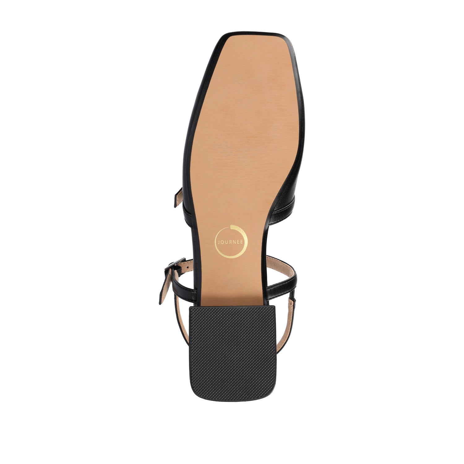 GRETCHENN HEELED FLATS IN VEGAN LEATHER IN WIDE