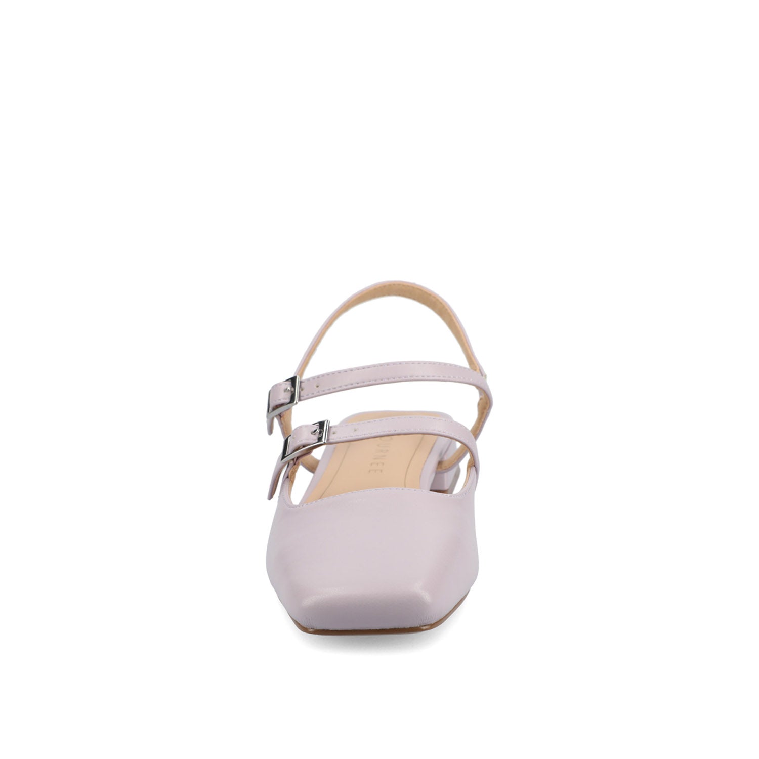 GRETCHENN HEELED FLATS IN VEGAN LEATHER IN WIDE