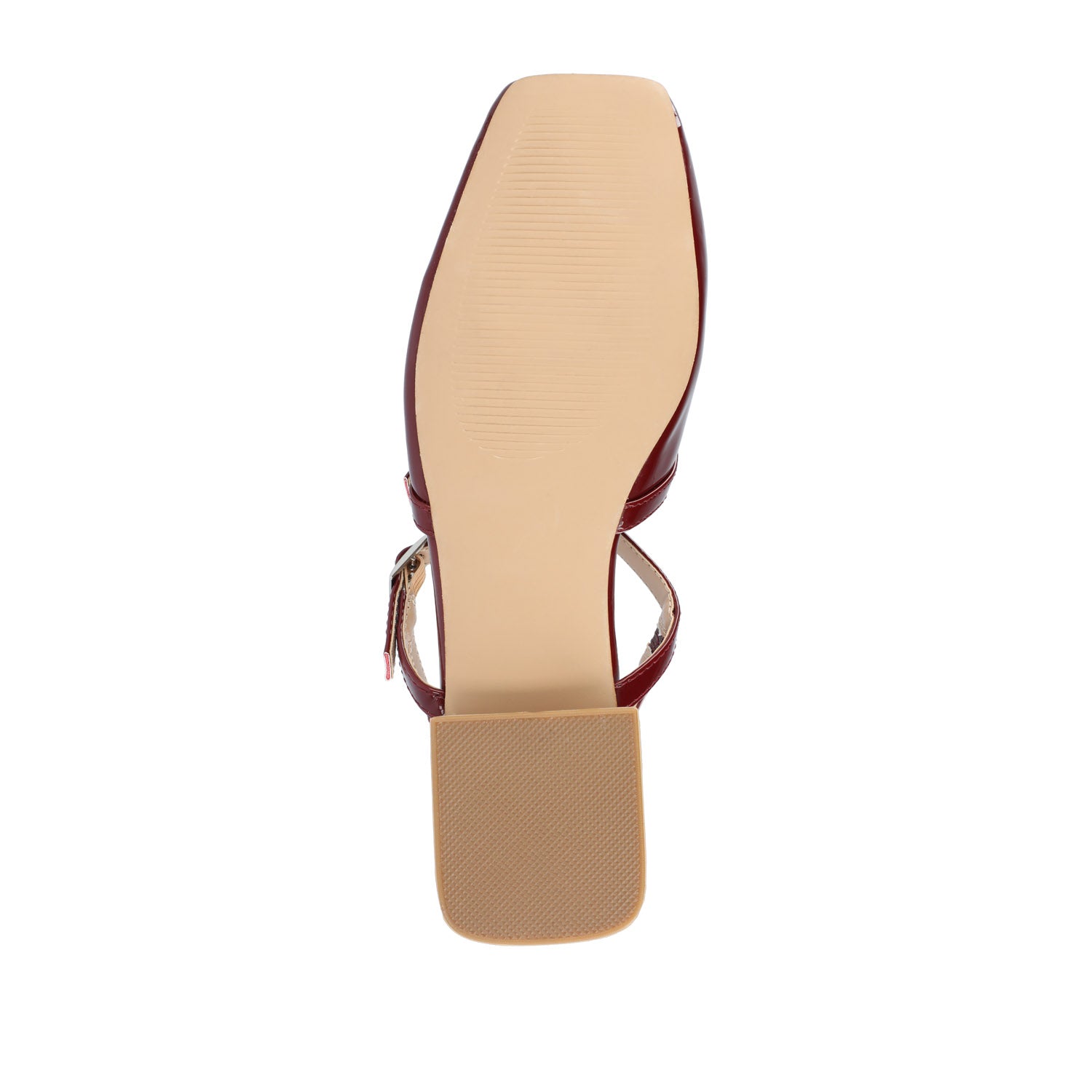 GRETCHENN HEELED FLATS IN PATENT - Wine