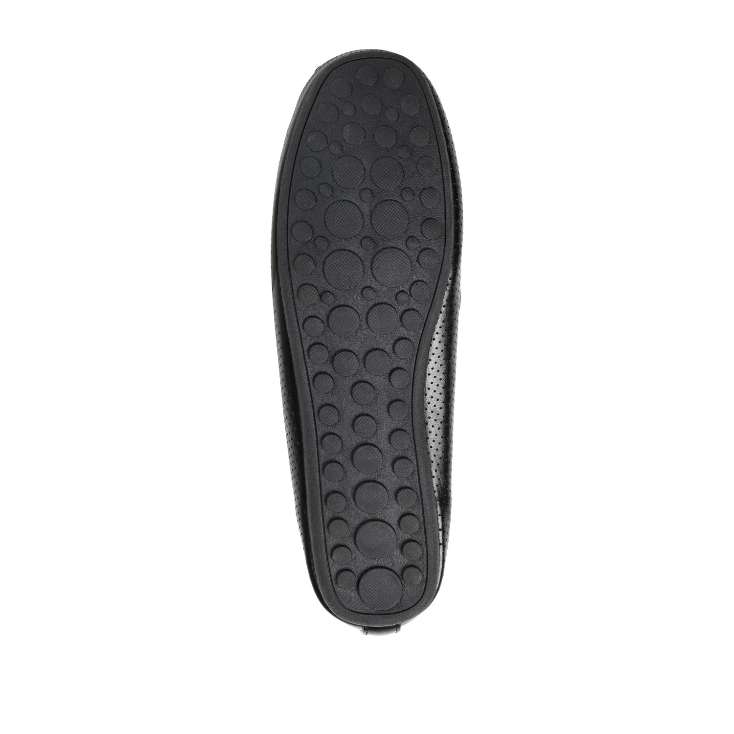 HALSEY MOC TOE LOAFER FLATS IN WIDE - Black