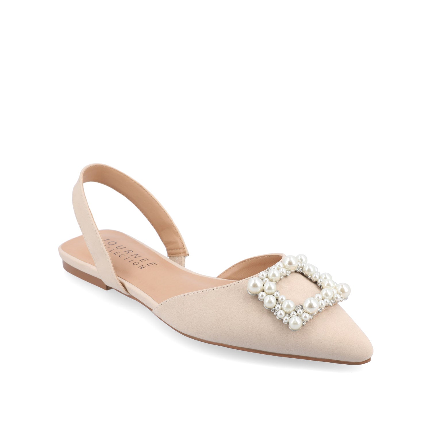 HANNAE SLINGBACK FLATS IN WIDE - Beige