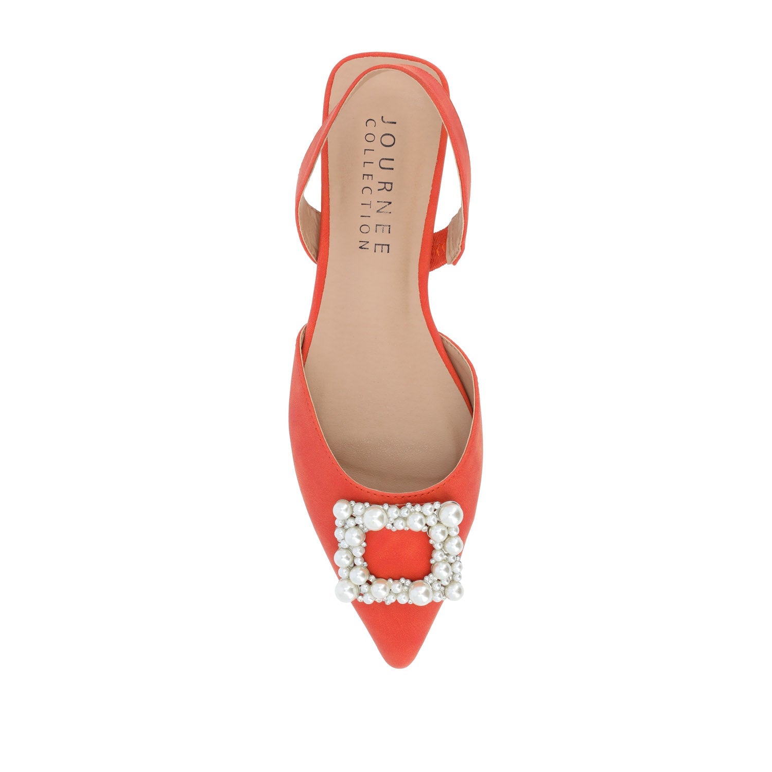 HANNAE SLINGBACK FLATS IN WIDE - Orange