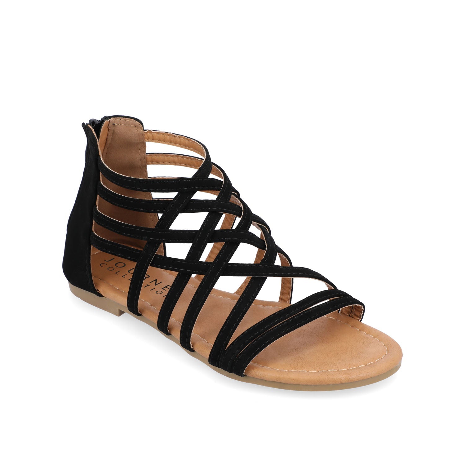 HANNI GLADIATOR SANDALS IN WIDE - Black PU