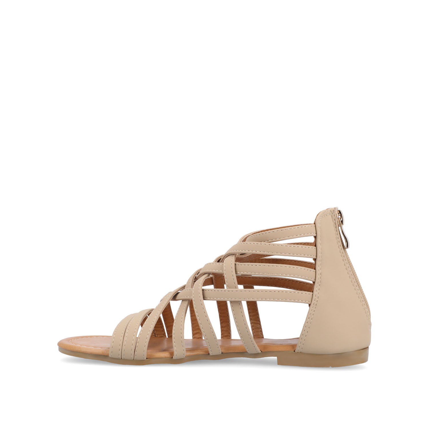 HANNI GLADIATOR SANDALS IN VEGAN LEATHER - Nude PU