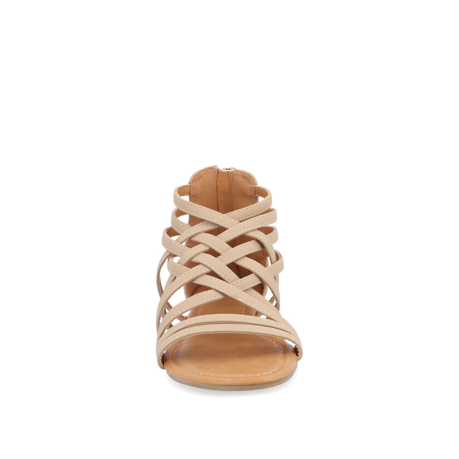 HANNI GLADIATOR SANDALS IN VEGAN LEATHER - Nude PU