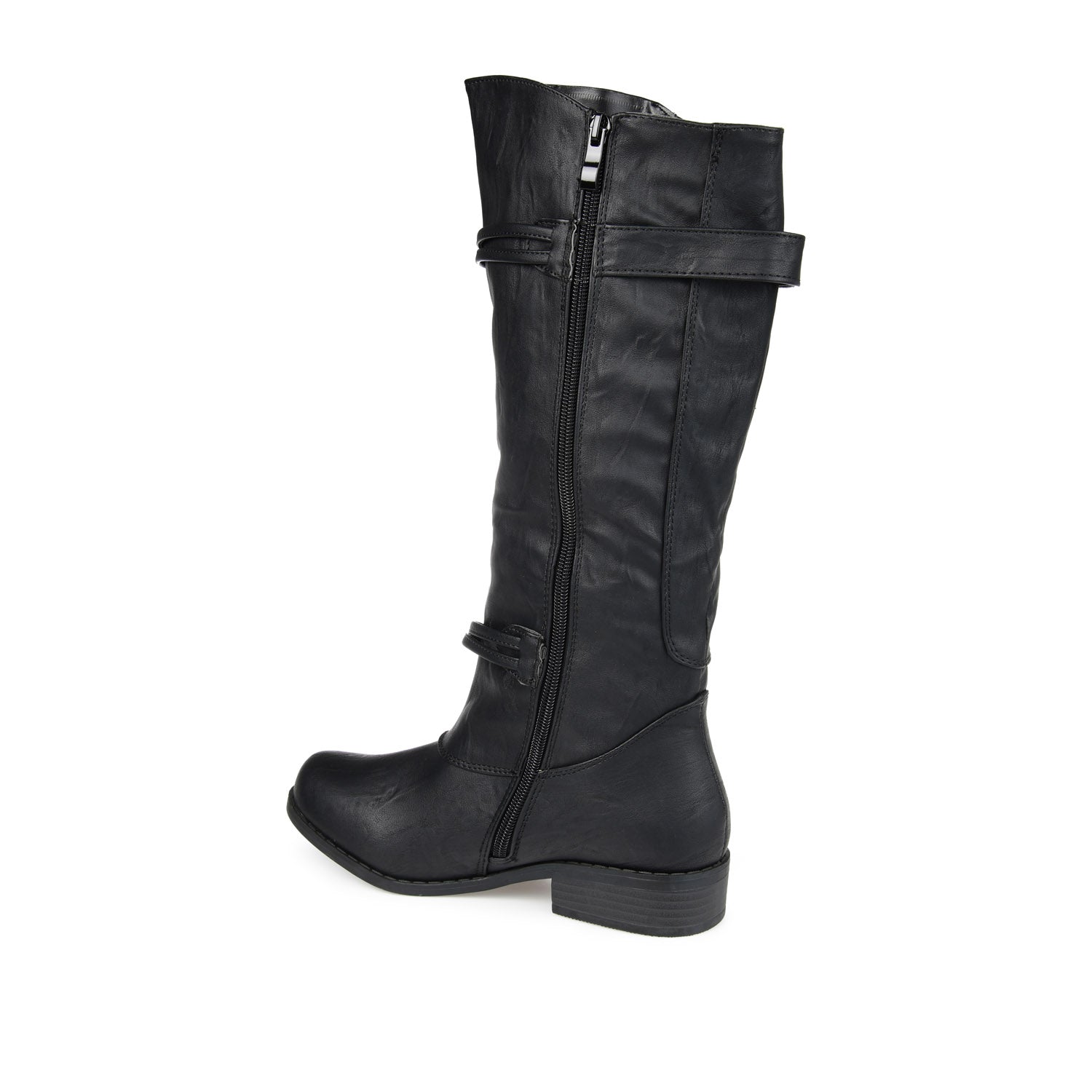 HARLEY RIDING BOOTS IN X-WIDE CALF - Black PU