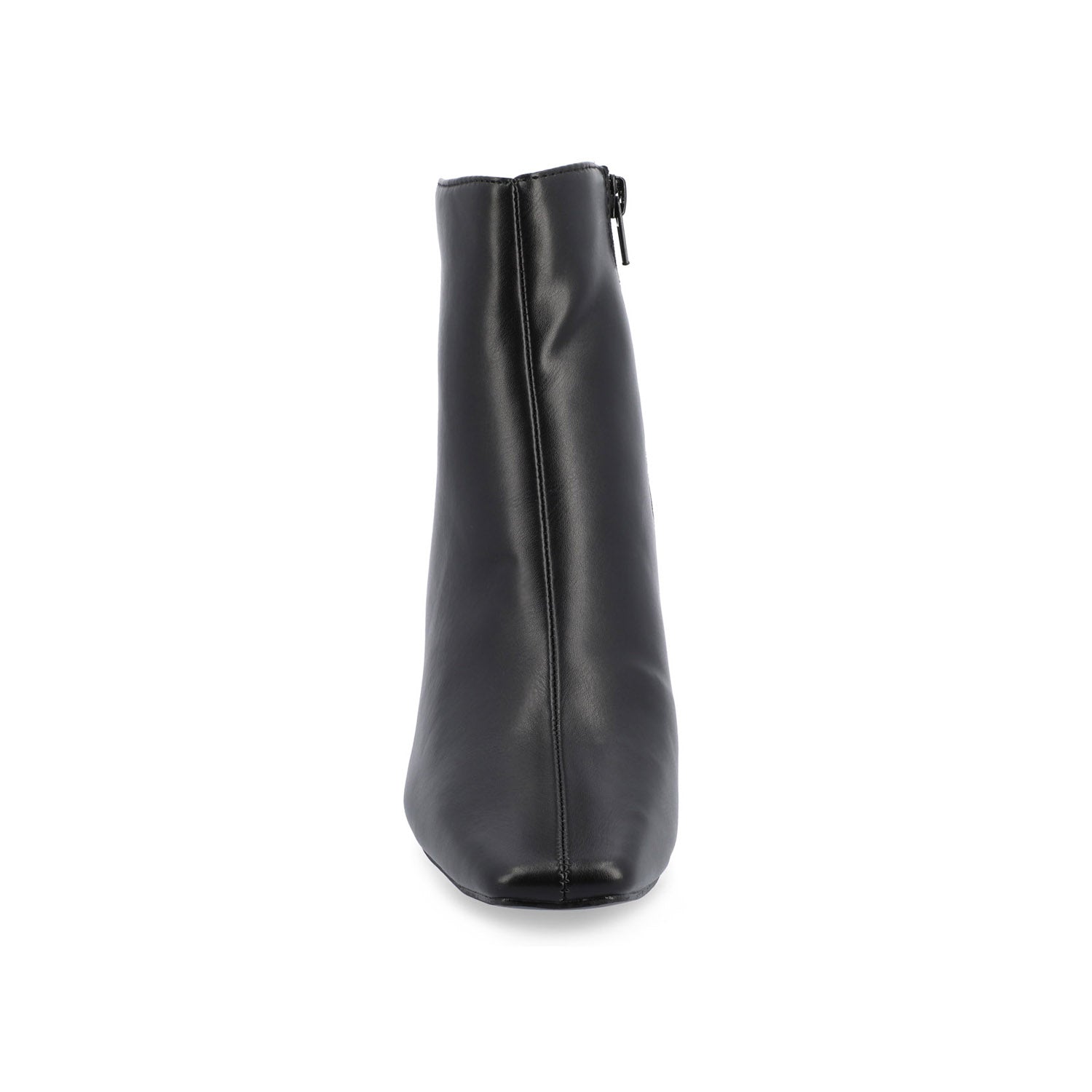 HAYLINN SQUARE TOE BOOTIES IN VEGAN LEATHER - Black Croco