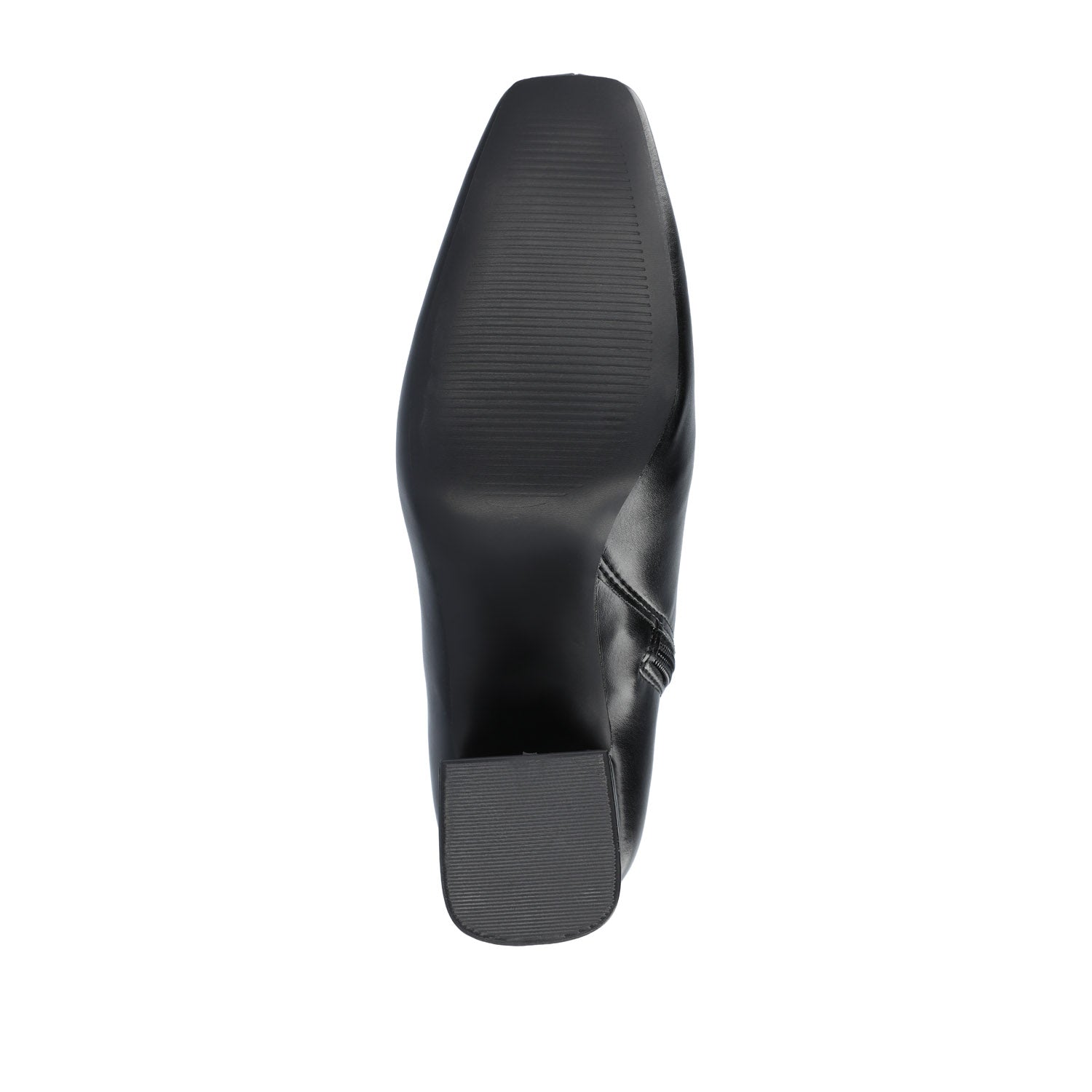 HAYLINN SQUARE TOE BOOTIES IN VEGAN LEATHER - Black