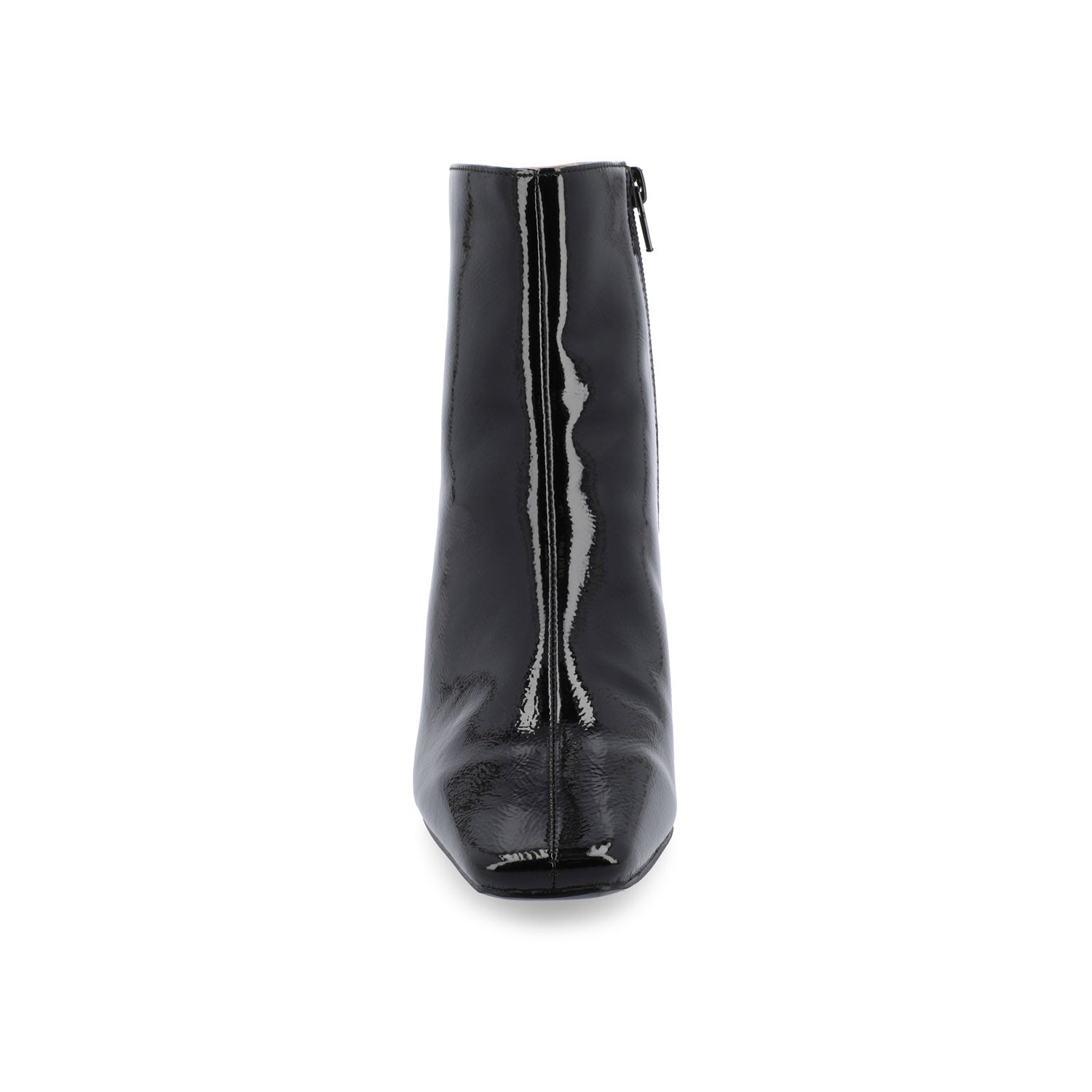 HAYLINN SQUARE TOE BOOTIES IN WIDE WIDTH - Black Patent