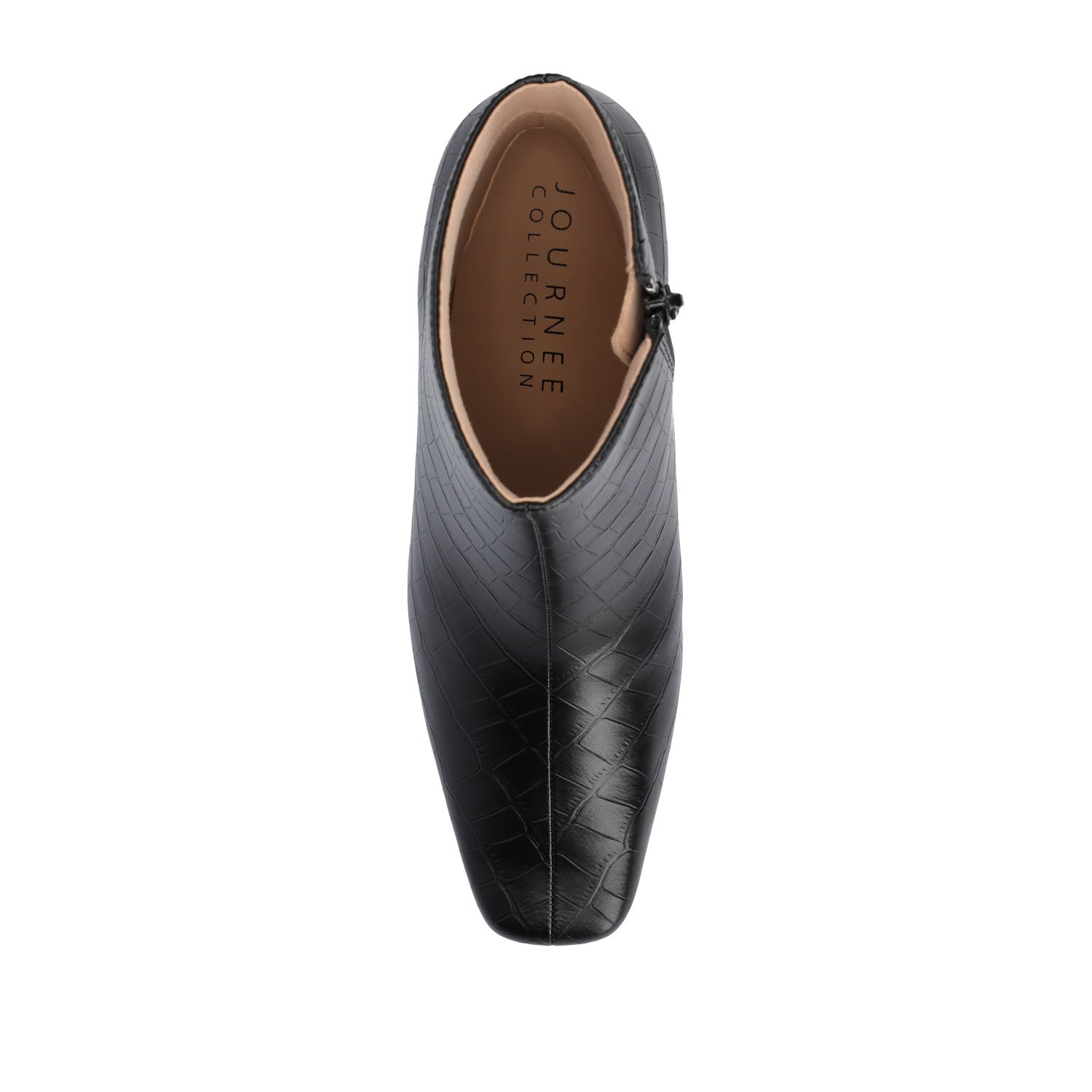 HAYLINN SQUARE TOE BOOTIES IN VEGAN LEATHER