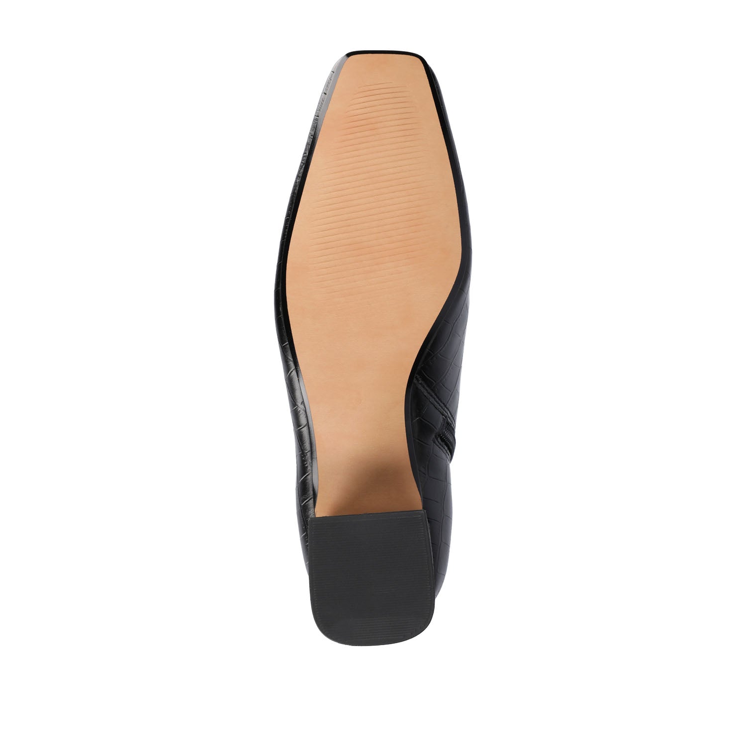 HAYLINN SQUARE TOE BOOTIES IN VEGAN LEATHER