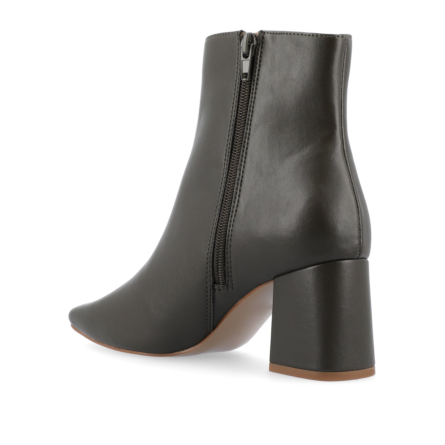 HAYLINN VEGAN LEATHER BOOTIES IN WIDE