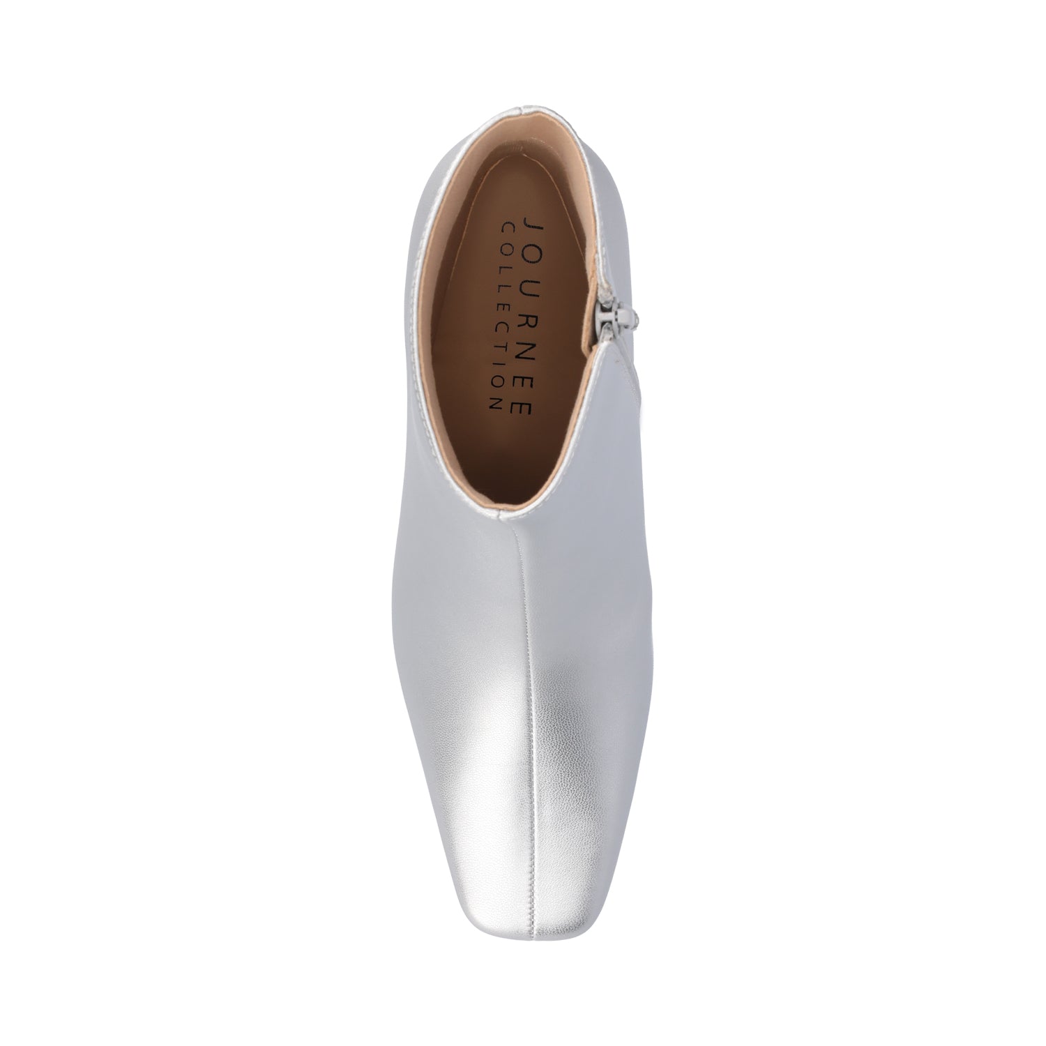 HAYLINN VEGAN LEATHER BOOTIES IN WIDE - Silver PU