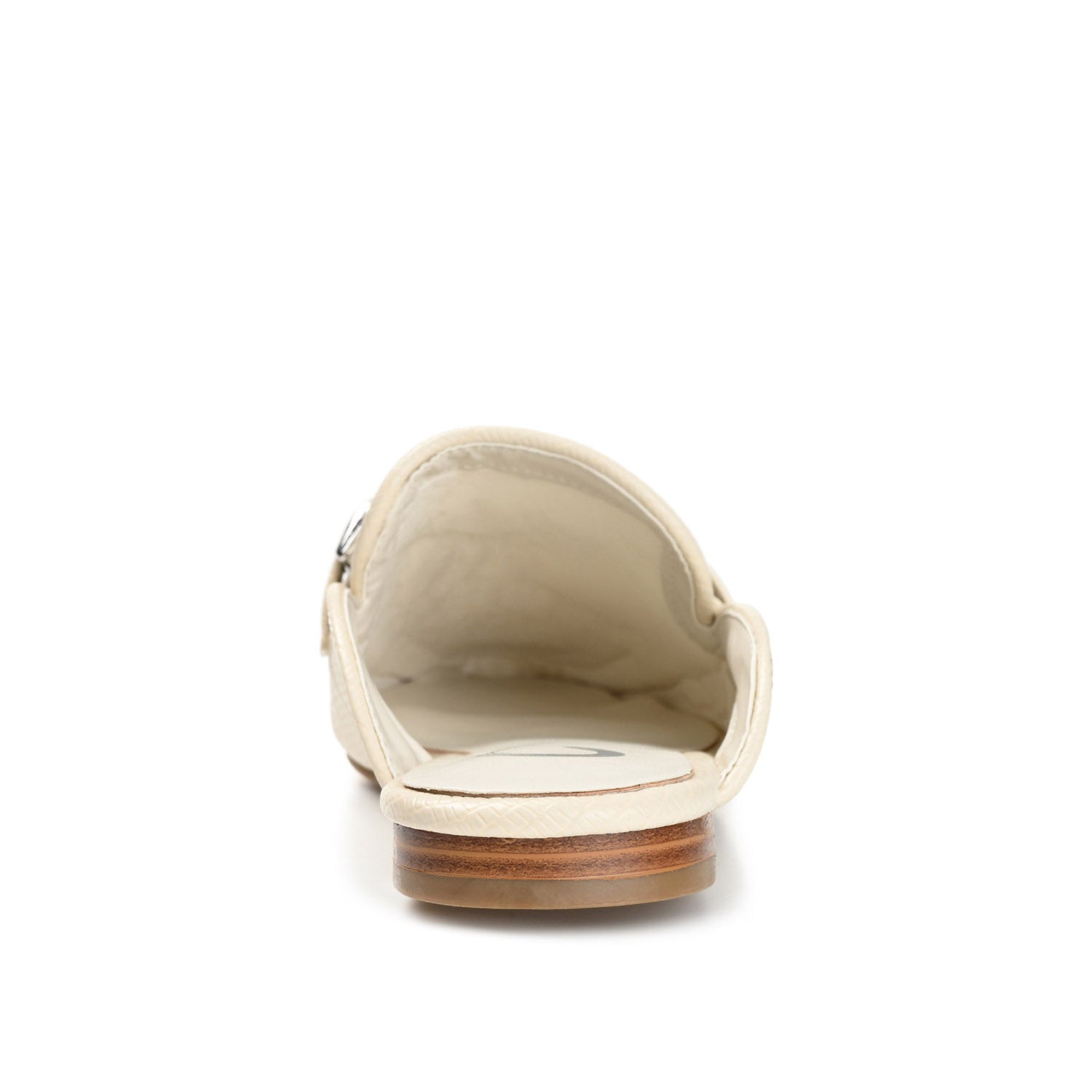 HAZINA MULED LOAFER FLATS IN LIZARD - Ivory Lizard