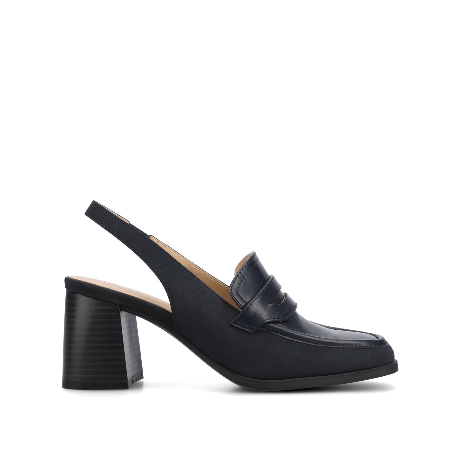 HENRIKA MOC TOE PUMPS - Navy