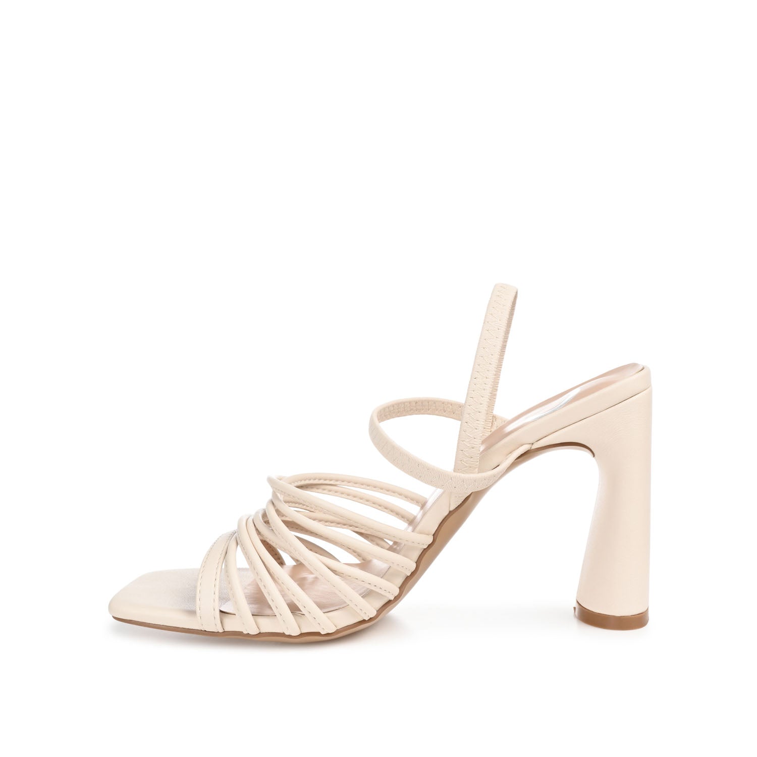 HERA STRAPPY HEELS IN VEGAN LEATHER - Off White