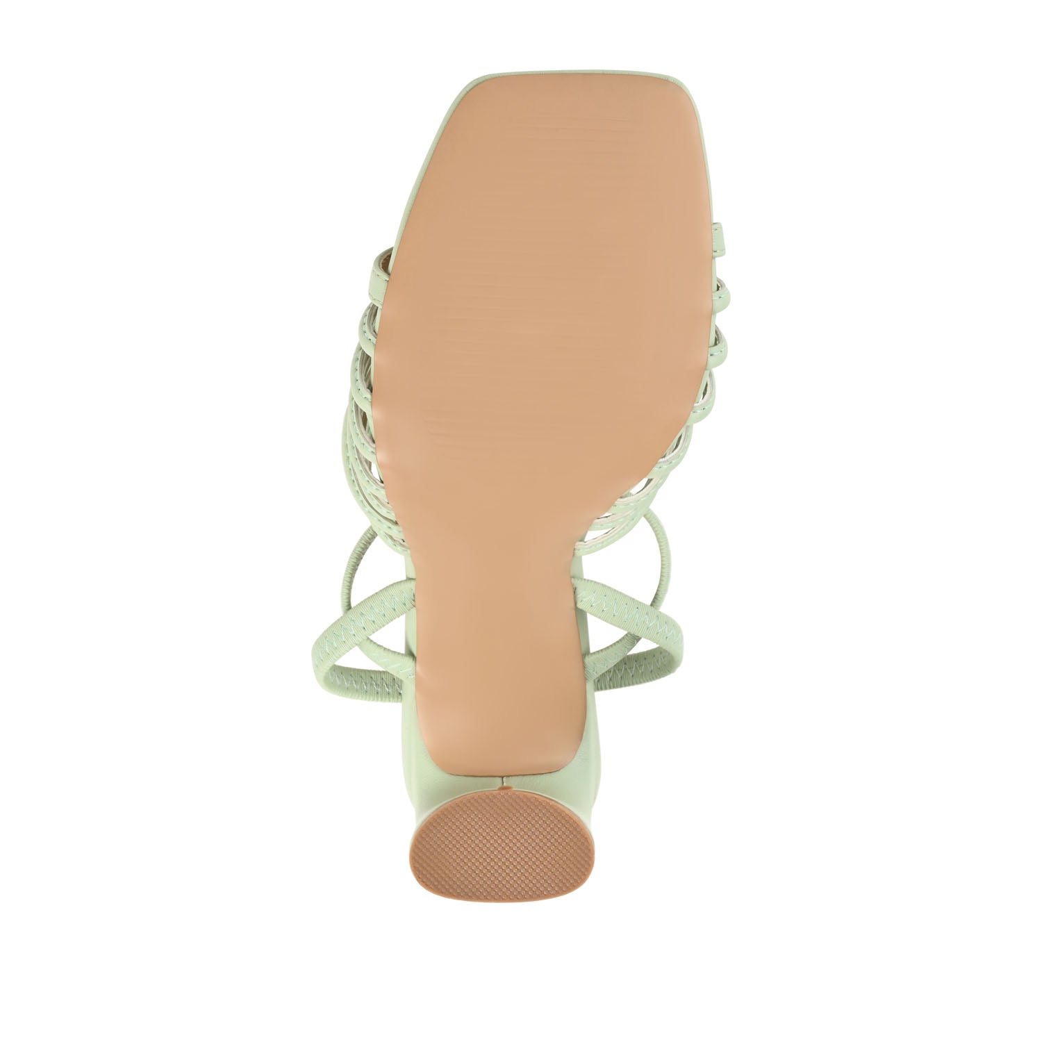 HERA STRAPPY HEELS IN VEGAN LEATHER - Sage