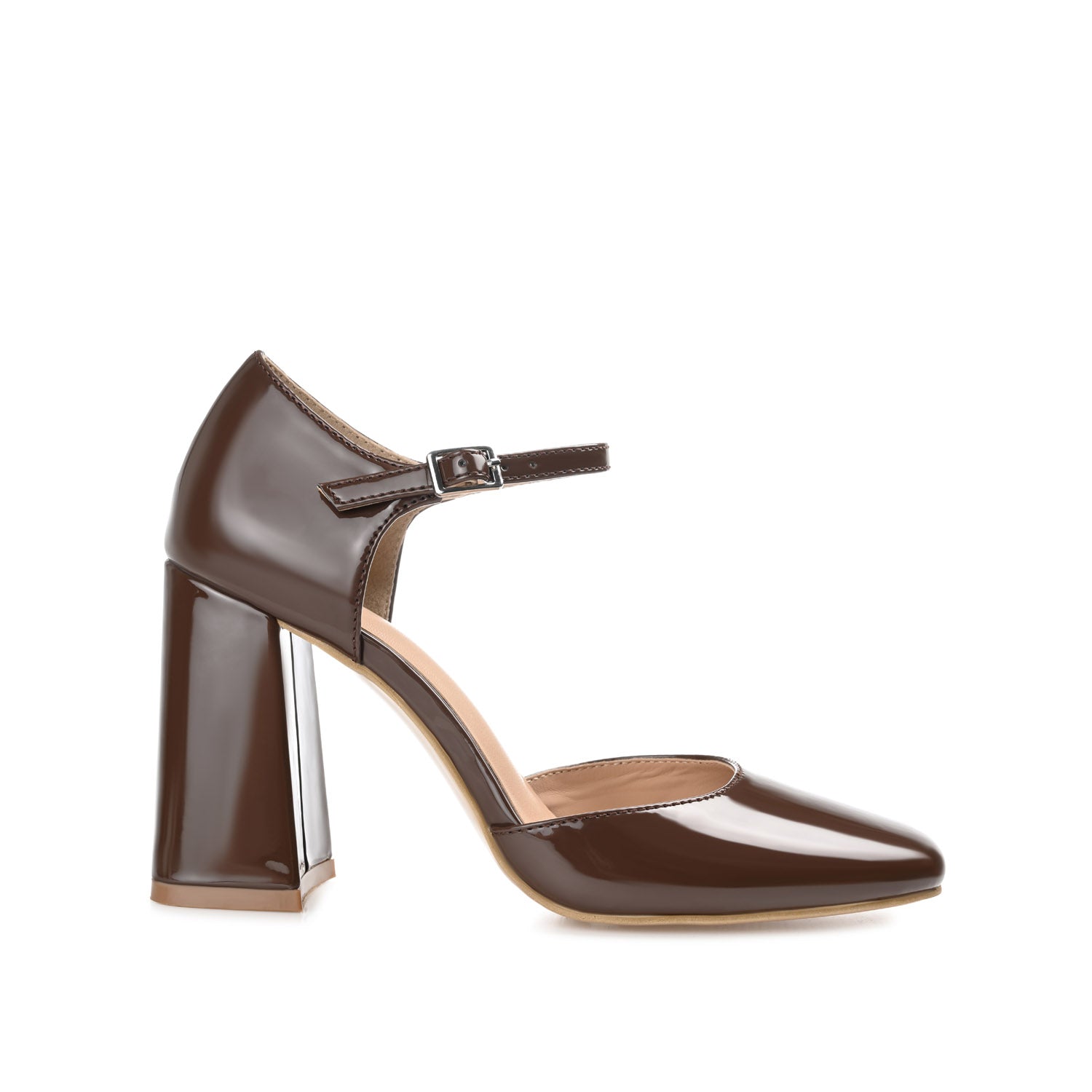 HESSTER D'ORSAY PUMP HEELS IN PATENT - Brown