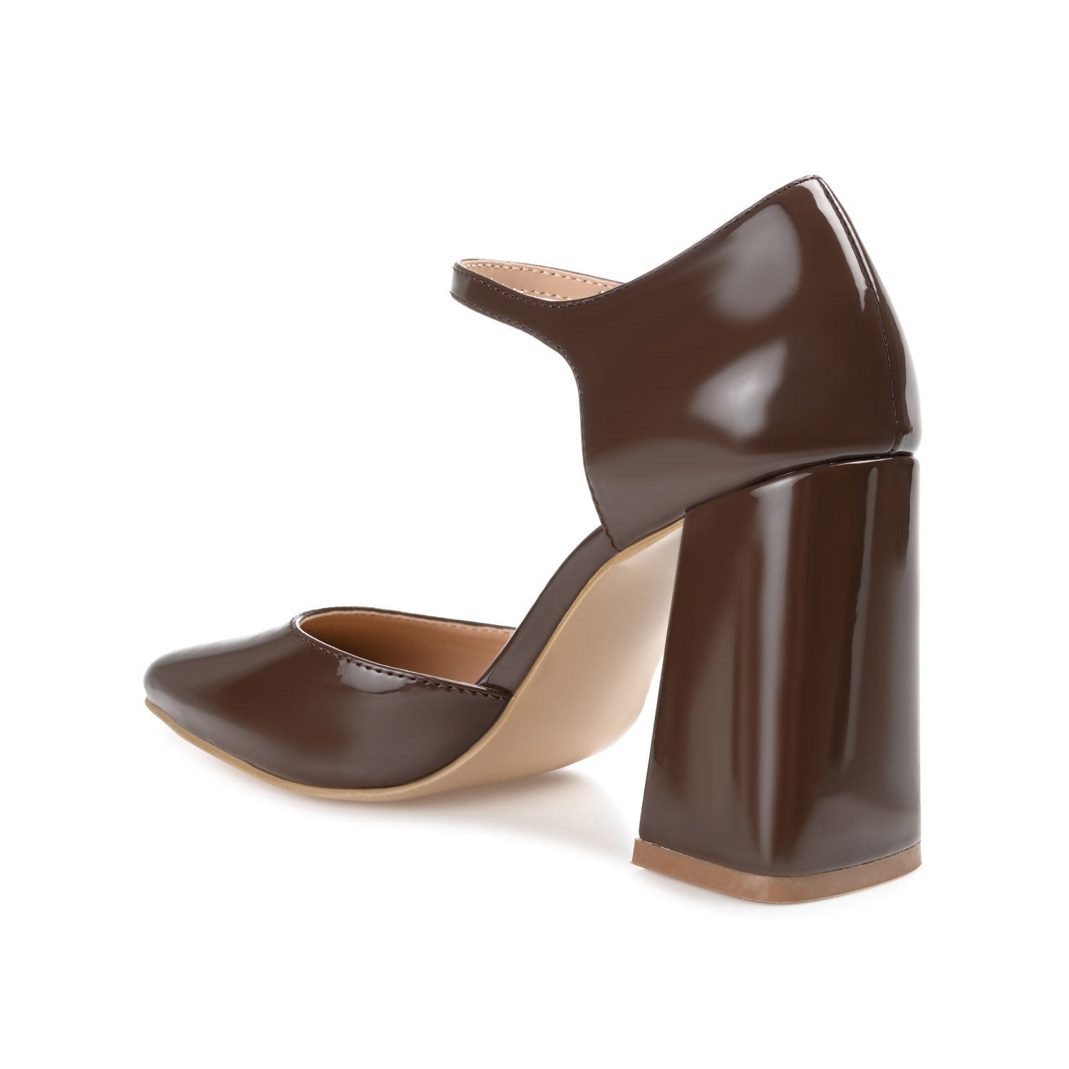 HESSTER BLOCK HEEL D'ORSAY IN WIDE - Brown