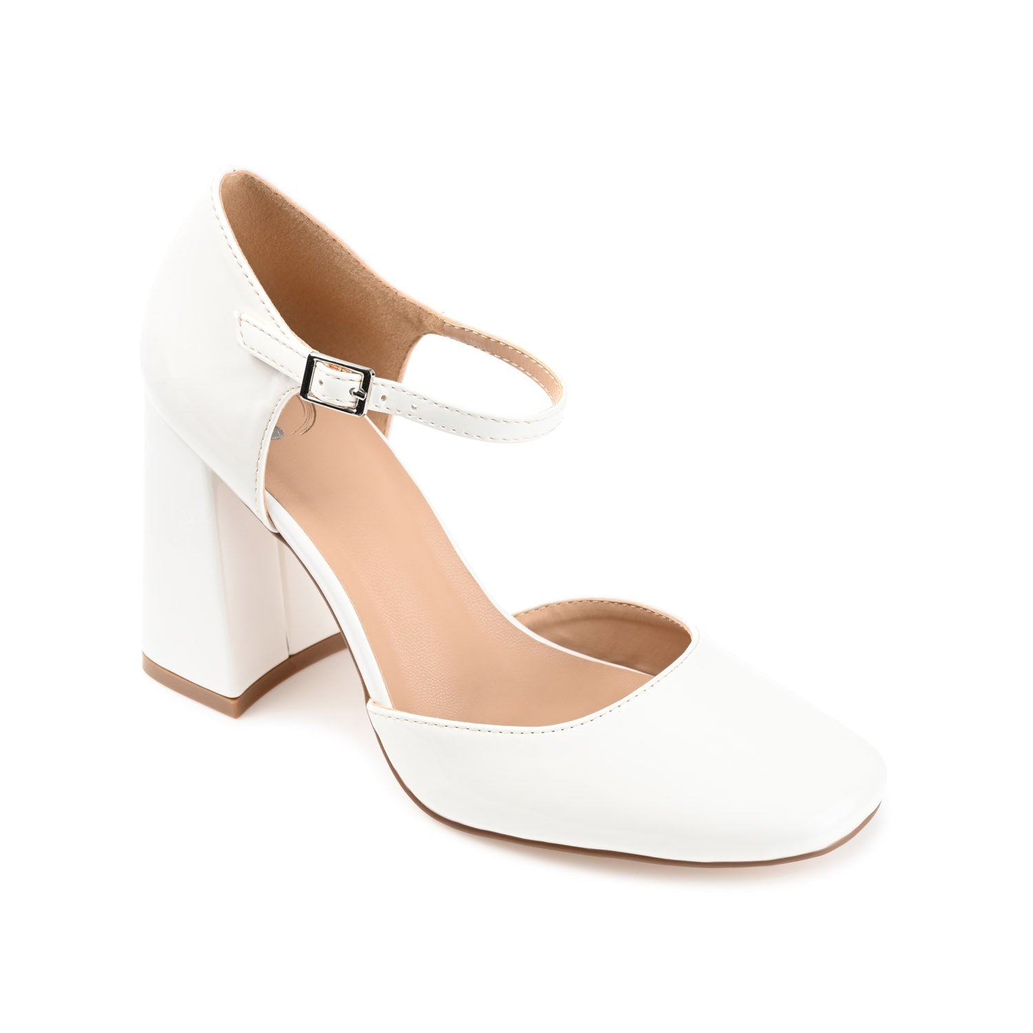 HESSTER BLOCK HEEL D'ORSAY IN WIDE - White