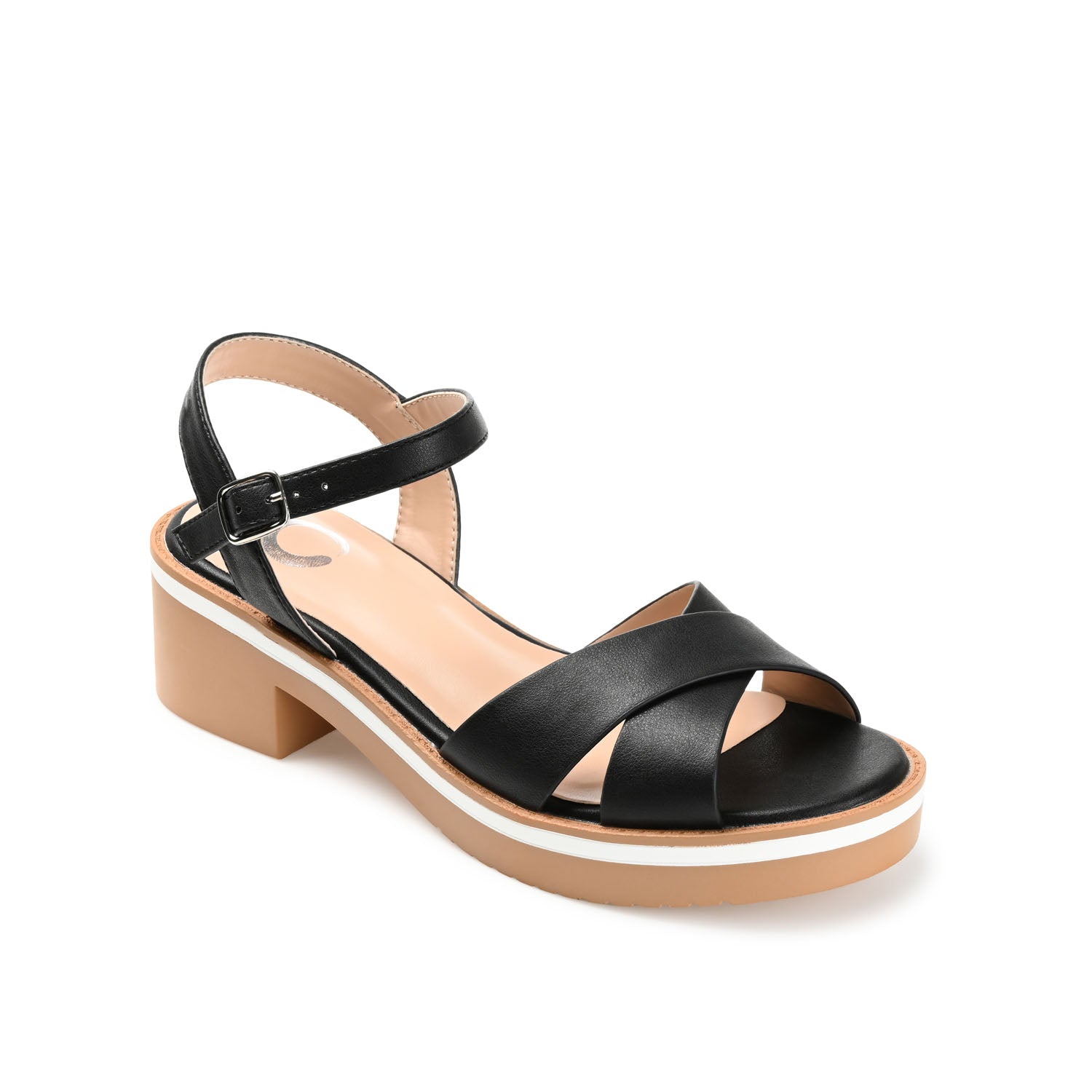 HILAREE HEELED SANDALS IN VEGAN LEATHER
