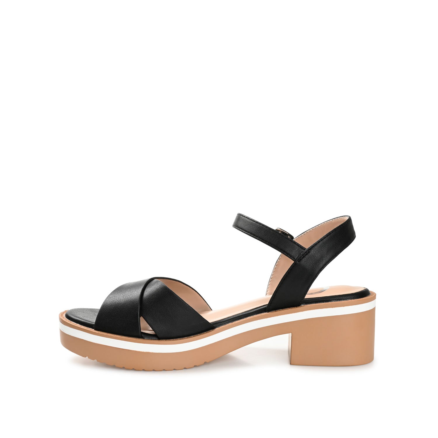 HILAREE HEELED SANDALS IN VEGAN LEATHER