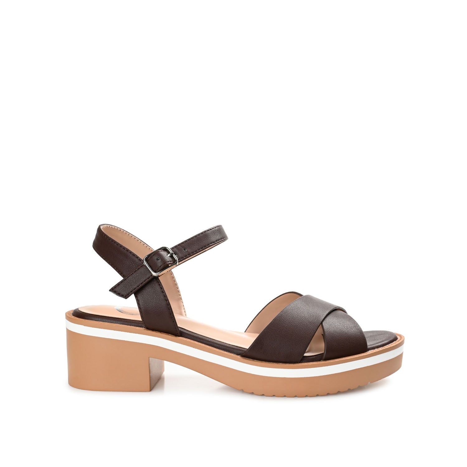HILAREE HEELED SANDALS IN VEGAN LEATHER