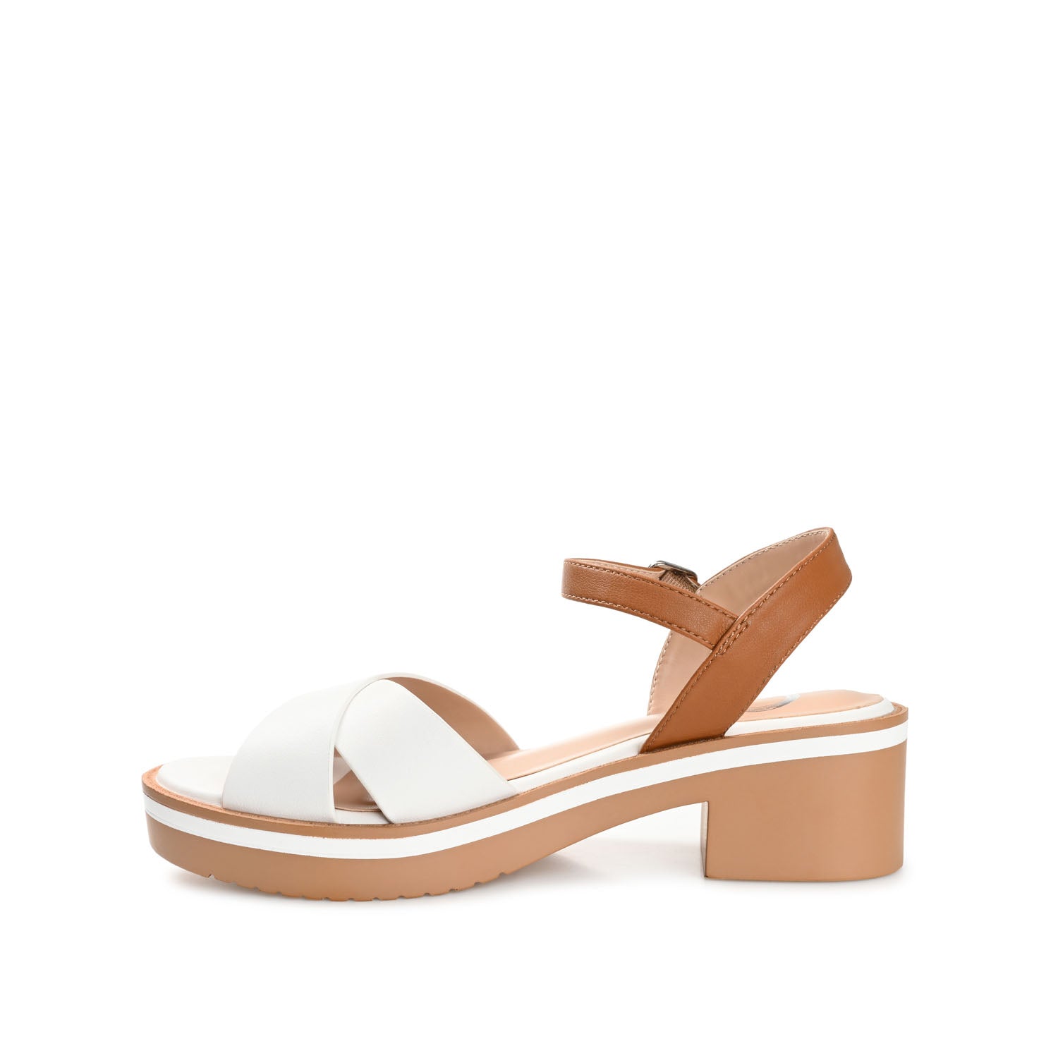 HILAREE HEELED SANDALS IN VEGAN LEATHER