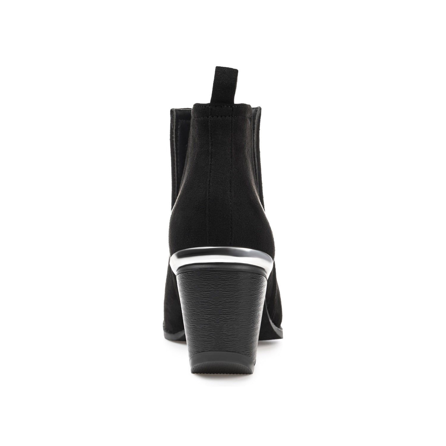 ISSLA CUTOUT BOOTIES IN FAUX SUEDE - Black