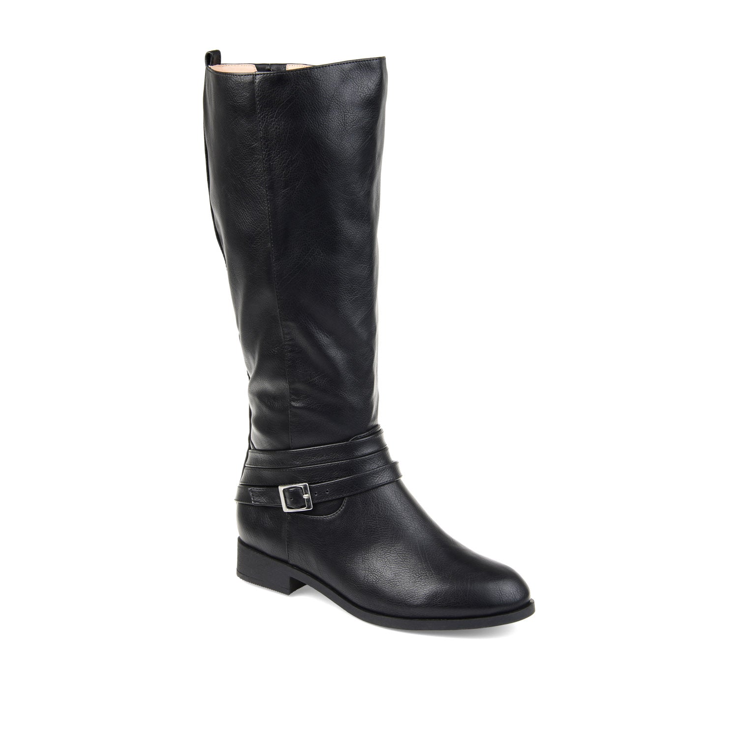 IVIE KNEE HIGH BOOTS IN X-WIDE CALF - Black PU
