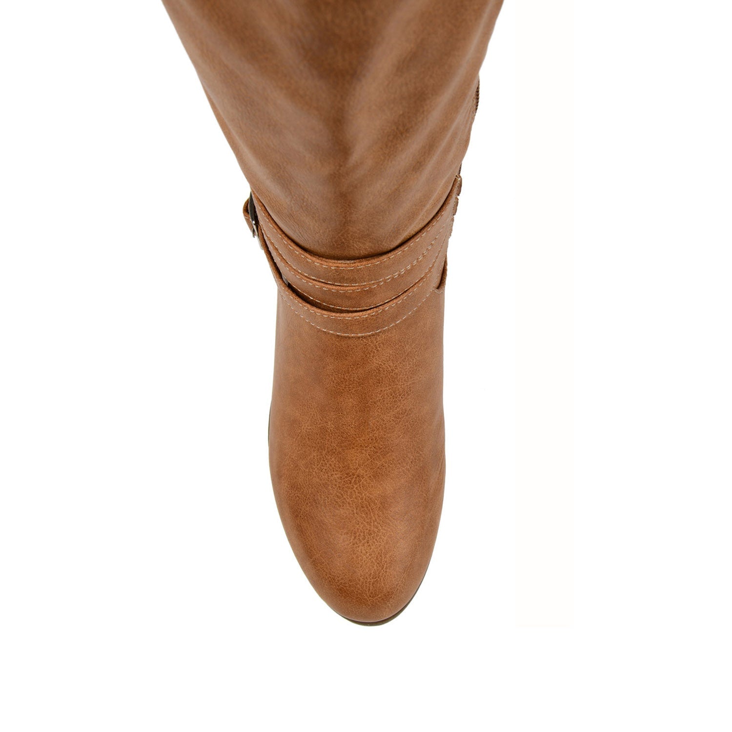 IVIE KNEE HIGH BOOTS IN VEGAN LEATHER - Brown PU