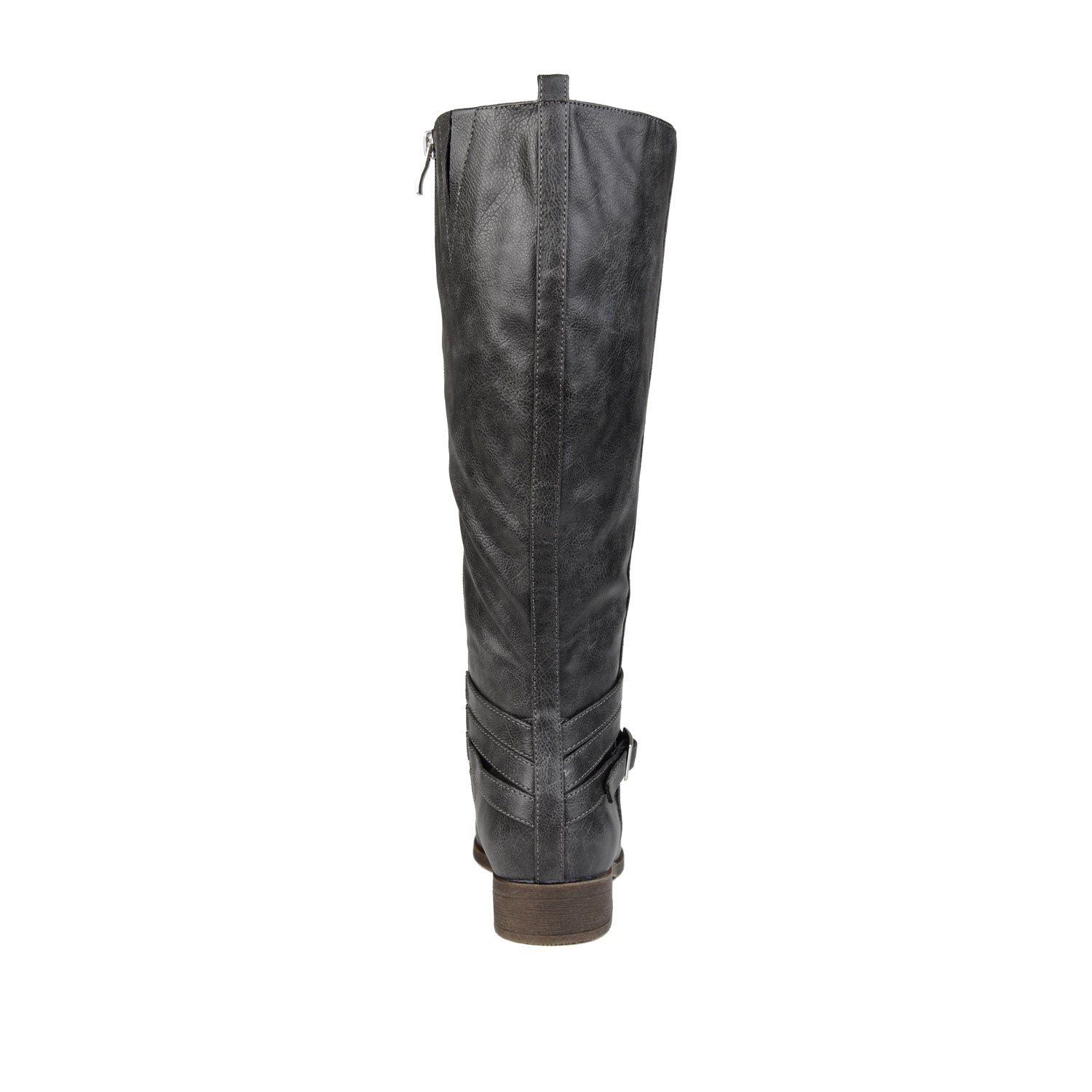 IVIE KNEE HIGH BOOTS IN VEGAN LEATHER - Grey PU