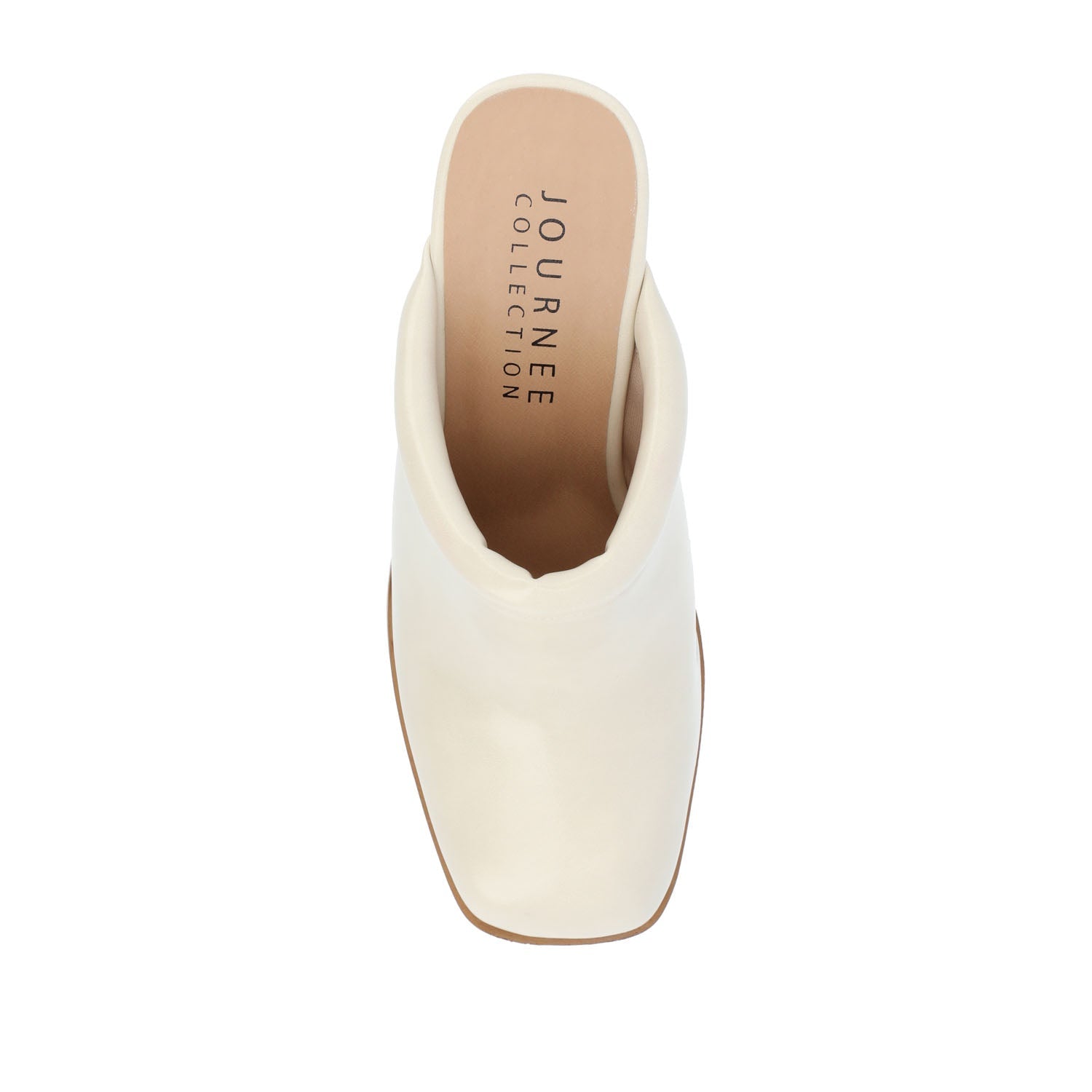 IZARA BLOCK HEELED MULES IN VEGAN LEATHER - Off White