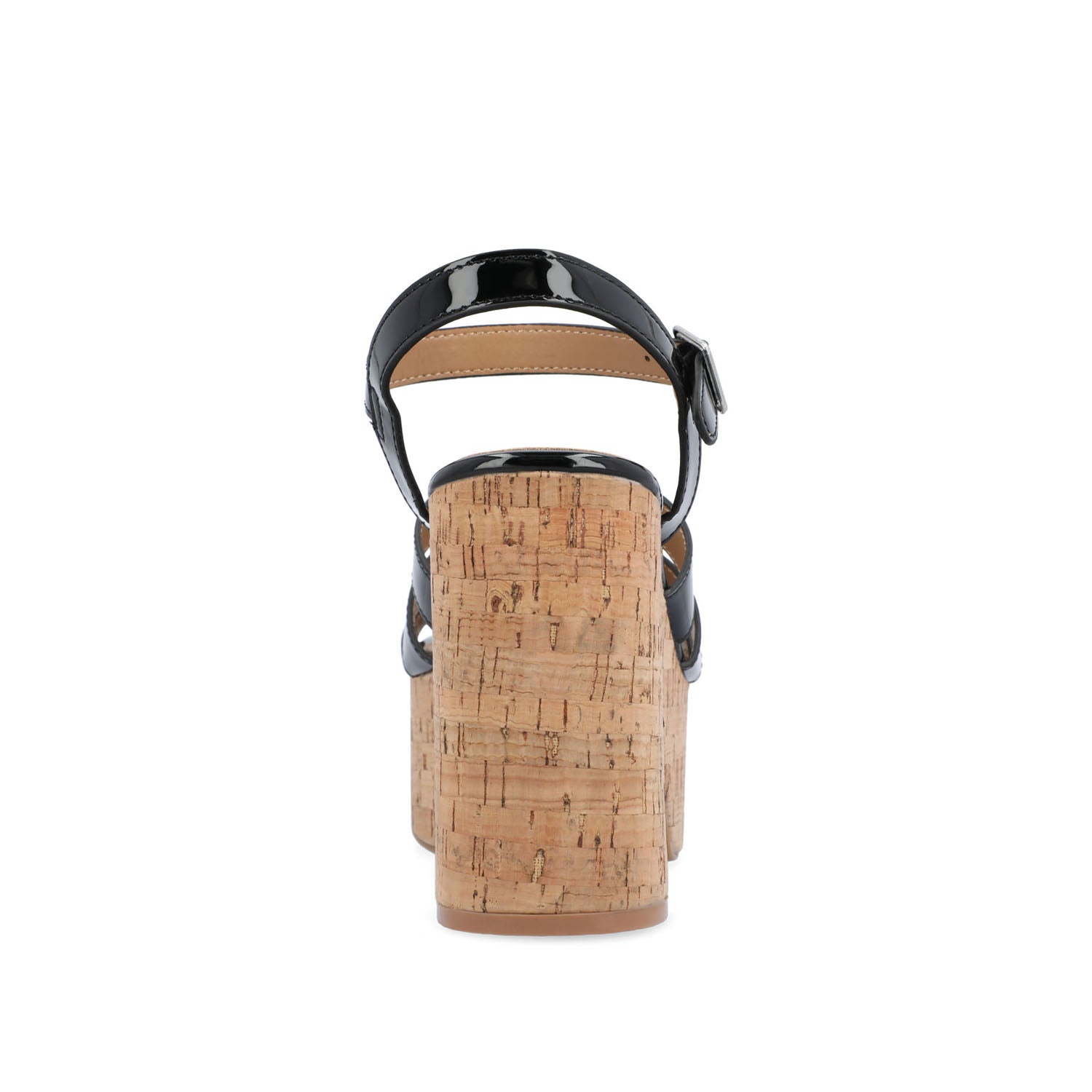 JANIA BLOCK HEELED SANDALS IN PATENT