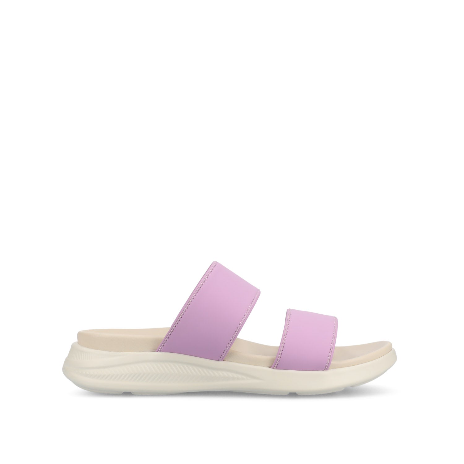 JANIS SLIP ON SANDALS IN VEGAN LEATHER - Lilac