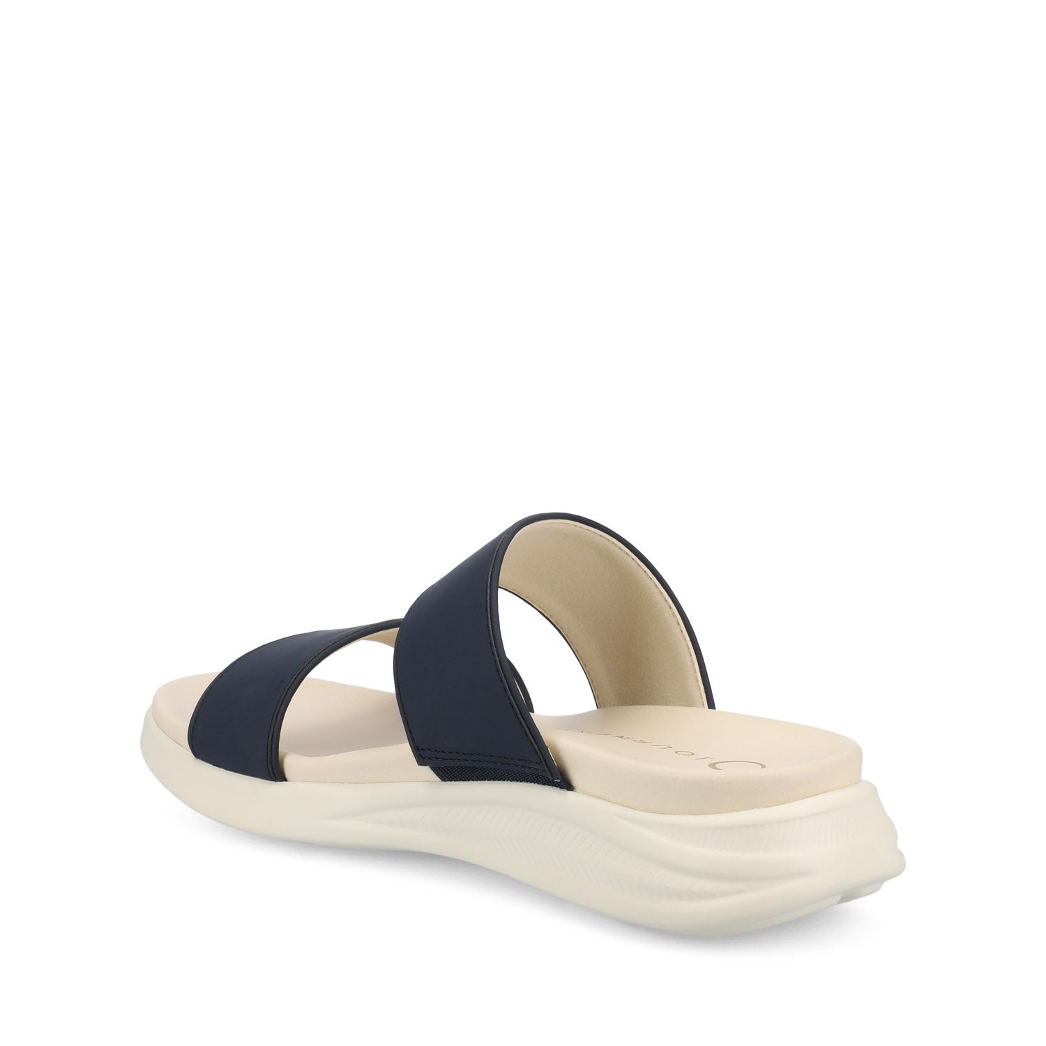 JANIS SLIP ON SANDALS IN VEGAN LEATHER - Navy Nubuck
