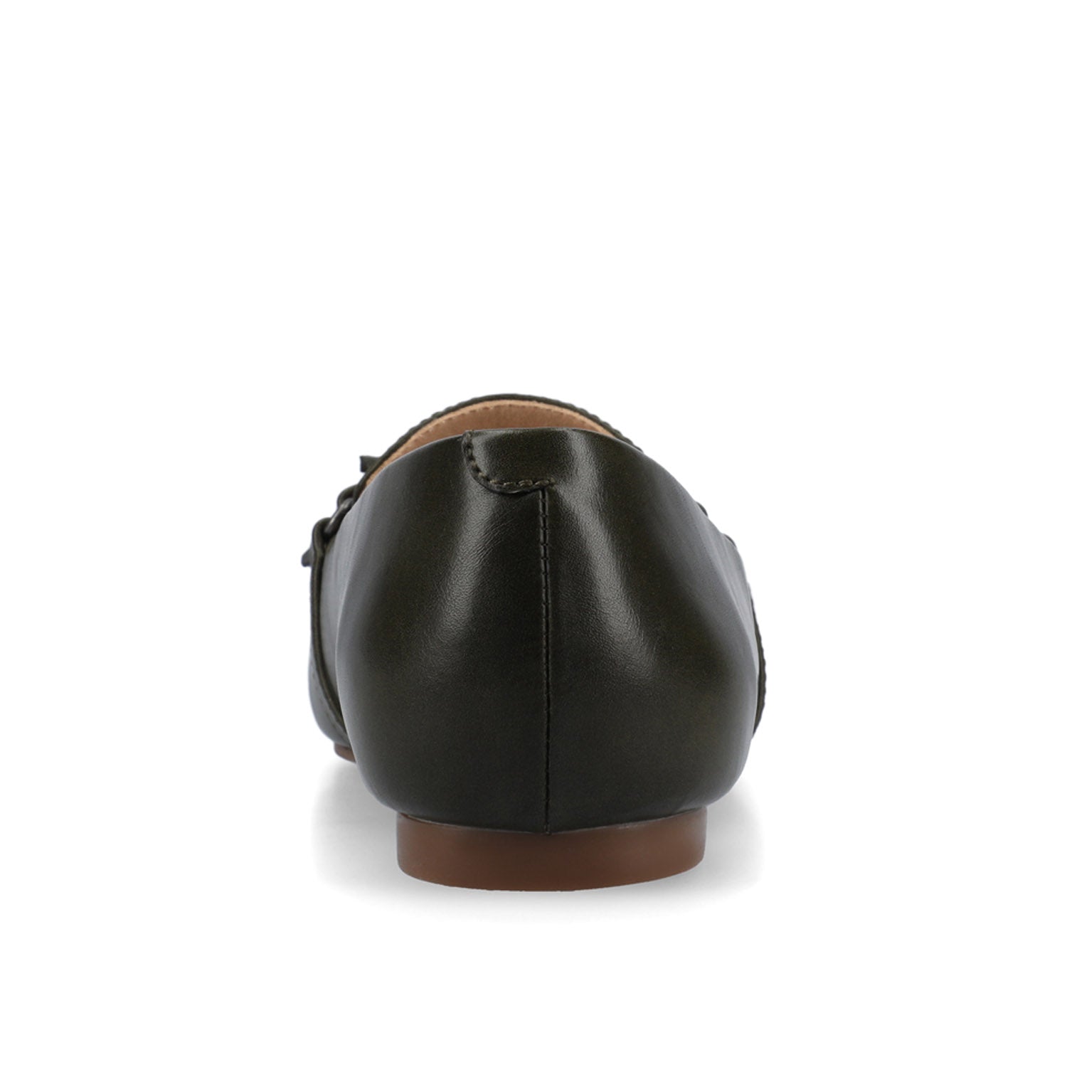 JANNAH TASSEL LOAFER FLATS IN WIDE - Olive