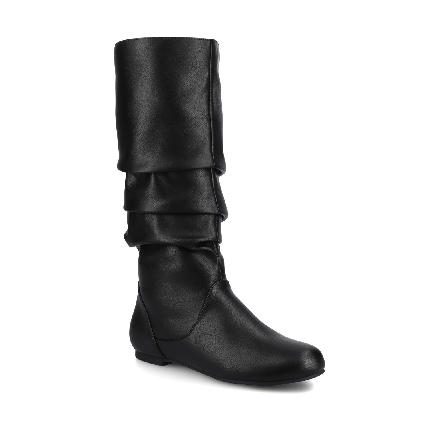 JAYNE KNEE HIGH BOOTS IN WIDE CALF - Black