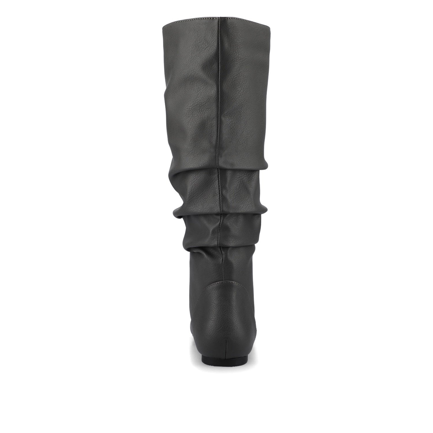 JAYNE KNEE HIGH BOOTS IN X-WIDE CALF - Grey Faux Suede