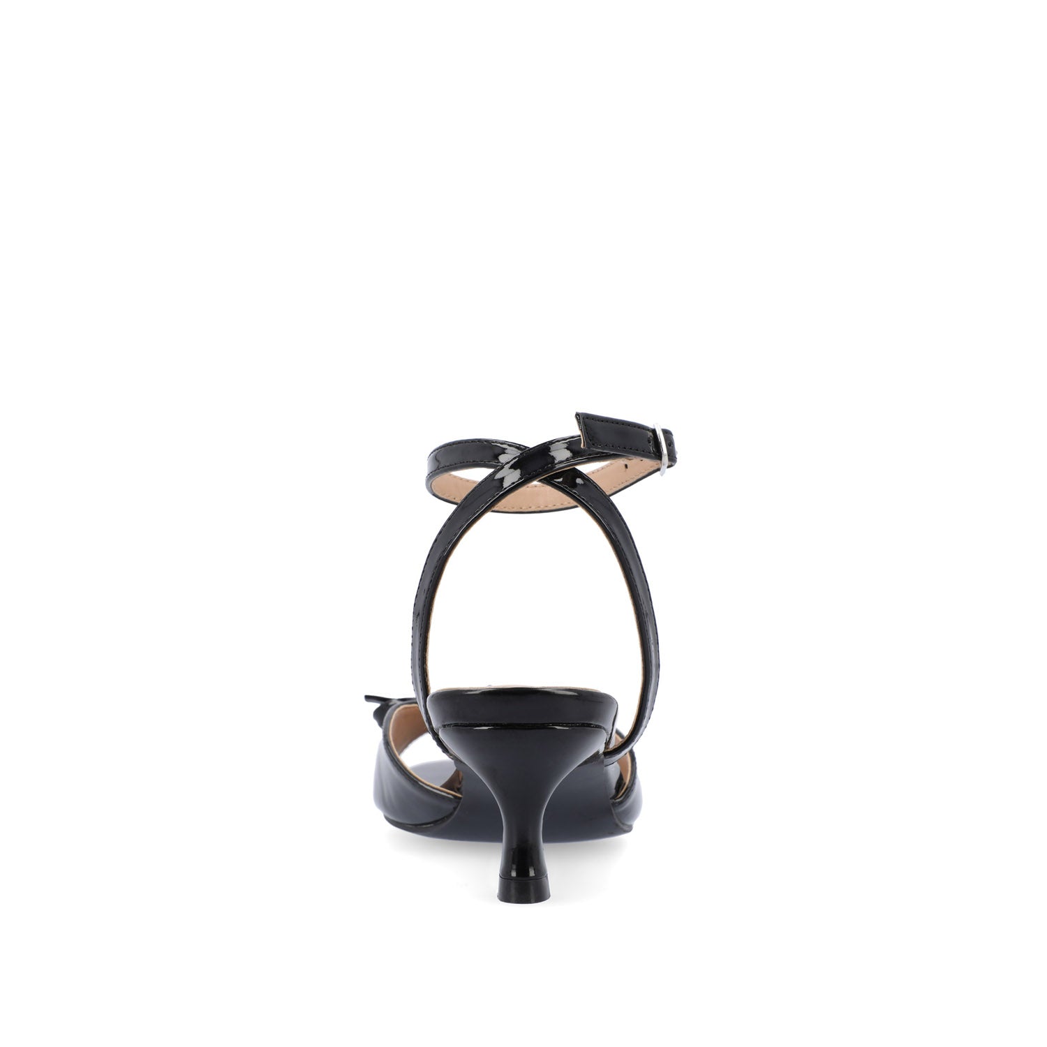 JENNIFER STRAPPY KITTEN HEELS IN PATENT - Black Patent