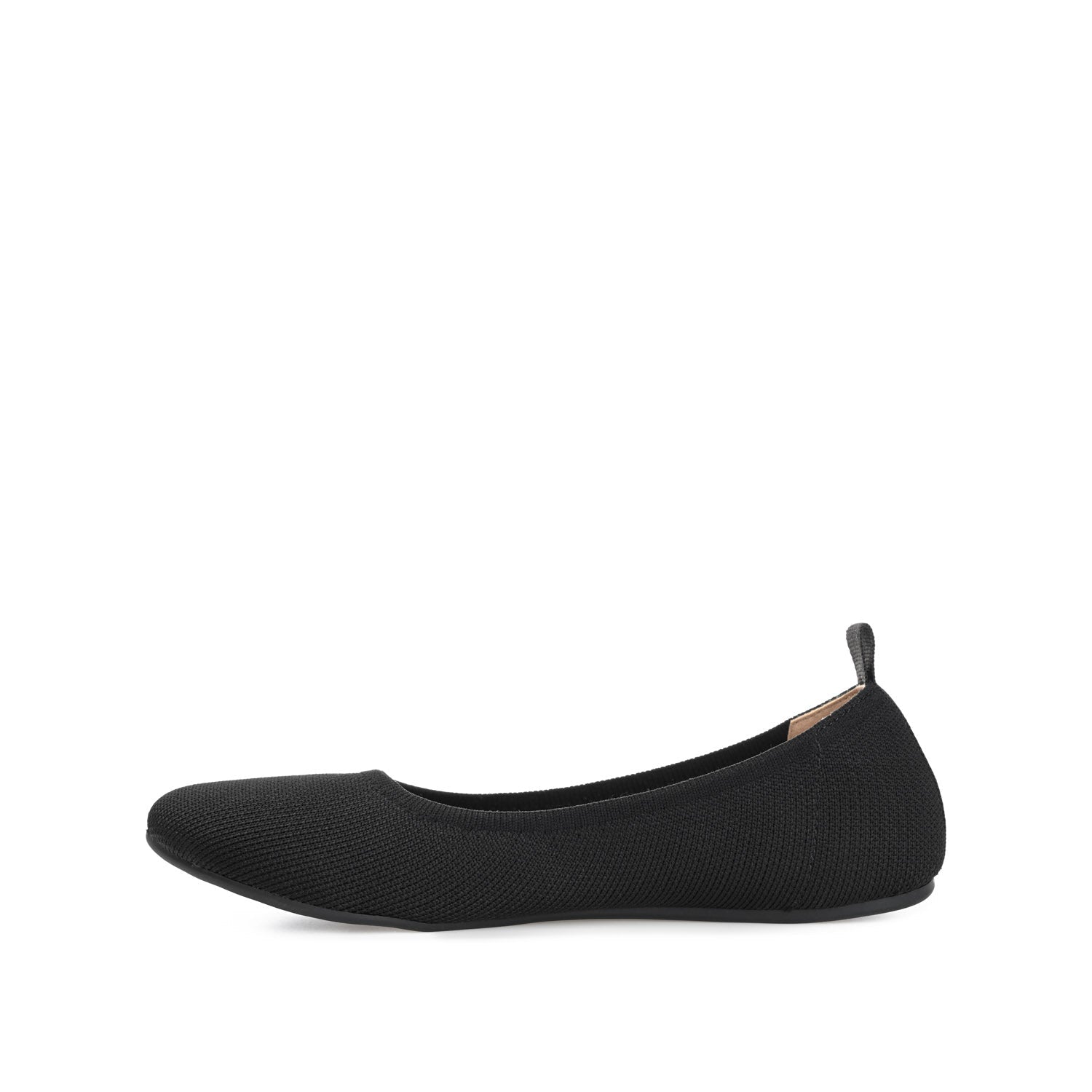 JERSIE KNIT BALLET FLATS IN WIDE - Black
