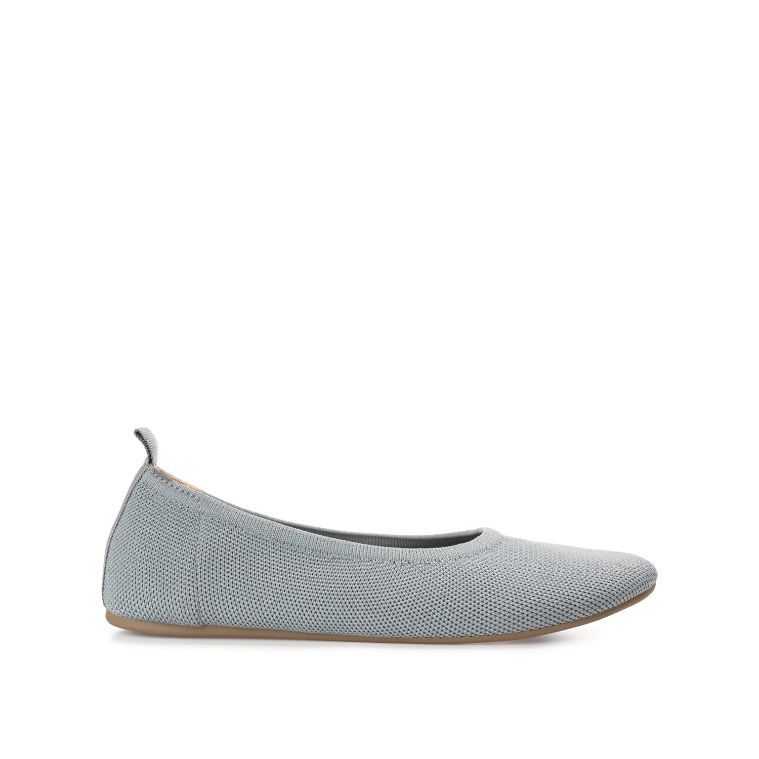 JERSIE BALLET FLATS IN KNIT FABRIC - Grey