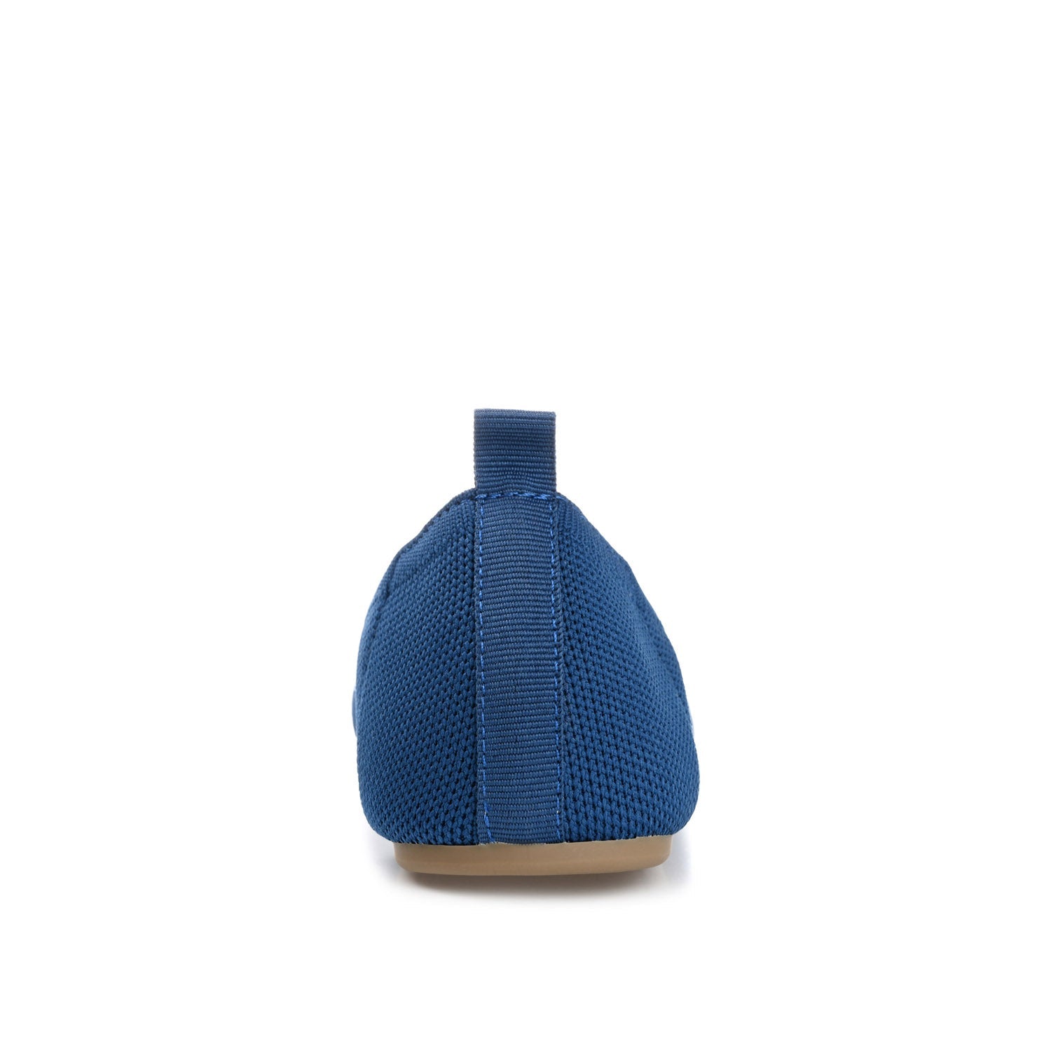 JERSIE BALLET FLATS IN KNIT FABRIC - Navy Nubuck