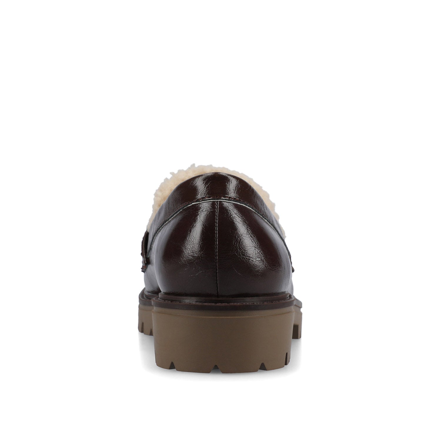 JESSAMEY LOAFER FLAT - Crinkle Brown Sherpa